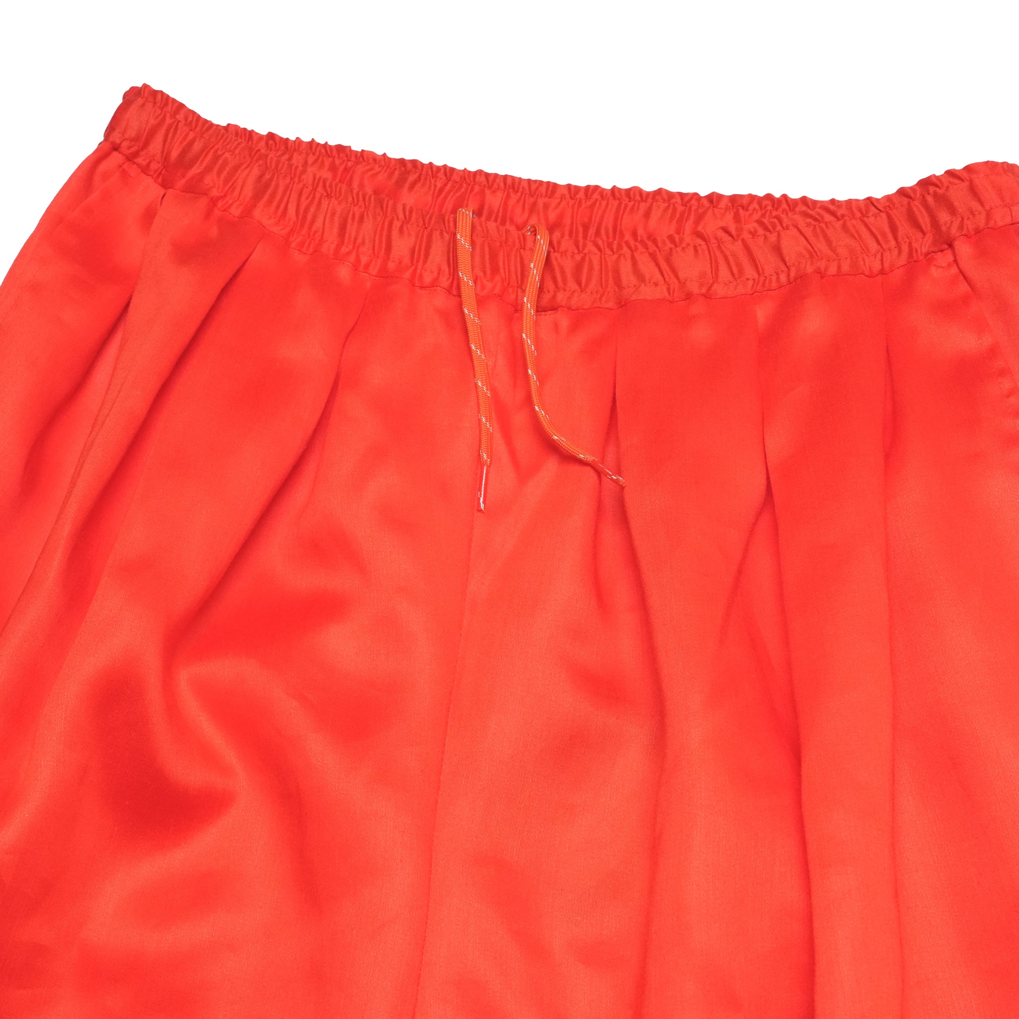 TRIPLE TUCK LINEN PANTS– Red | STOF