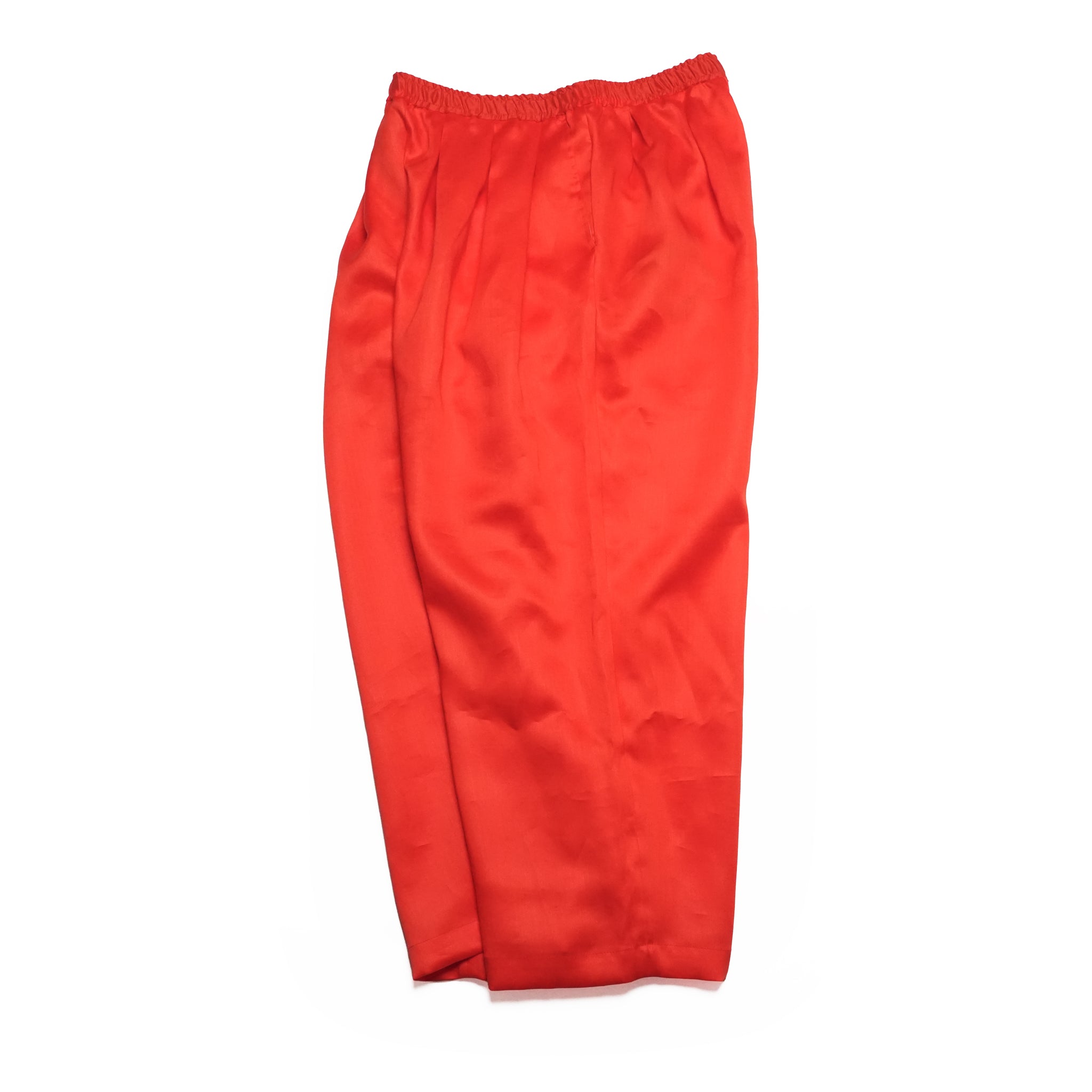 TRIPLE TUCK LINEN PANTS– Red | STOF