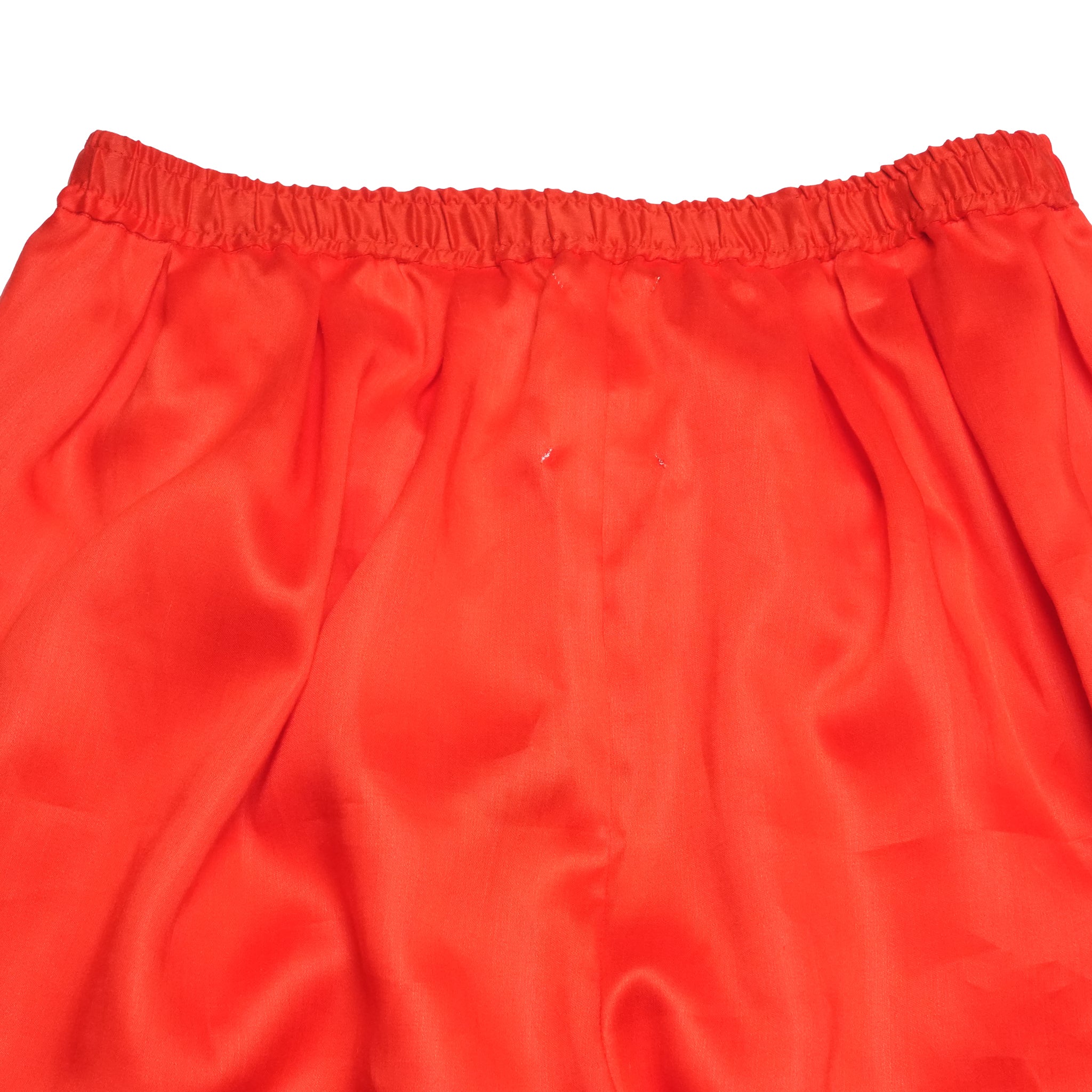 TRIPLE TUCK LINEN PANTS– Red | STOF