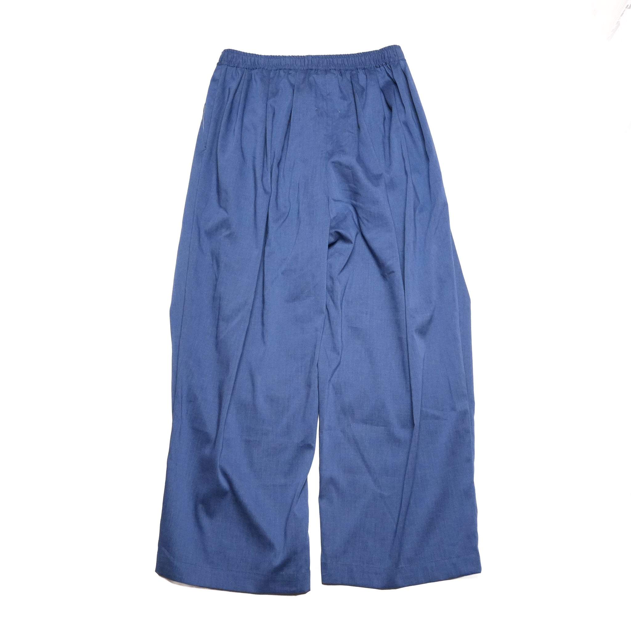 TRIPLE TUCK LINEN PANTS– Blue | STOF
