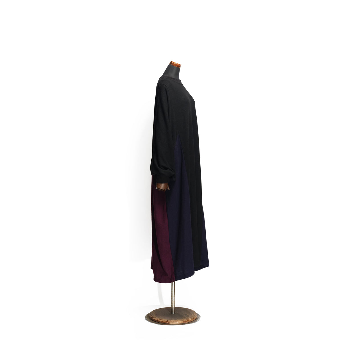 Pattern Switch Wide Dress – Black | BEDSIDEDRAMA