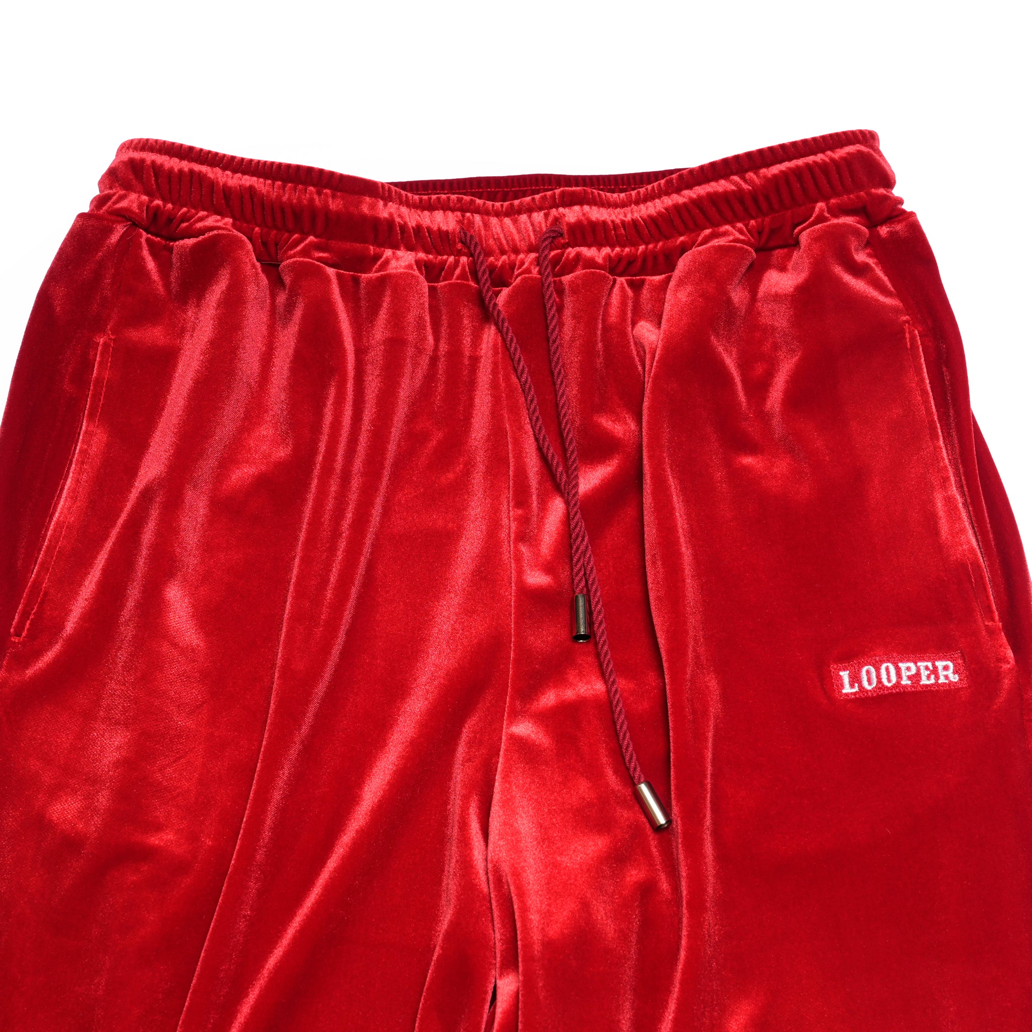 Velor Pants | Color_Red | No_L-PA-004_red【Looper_ルーパー】
