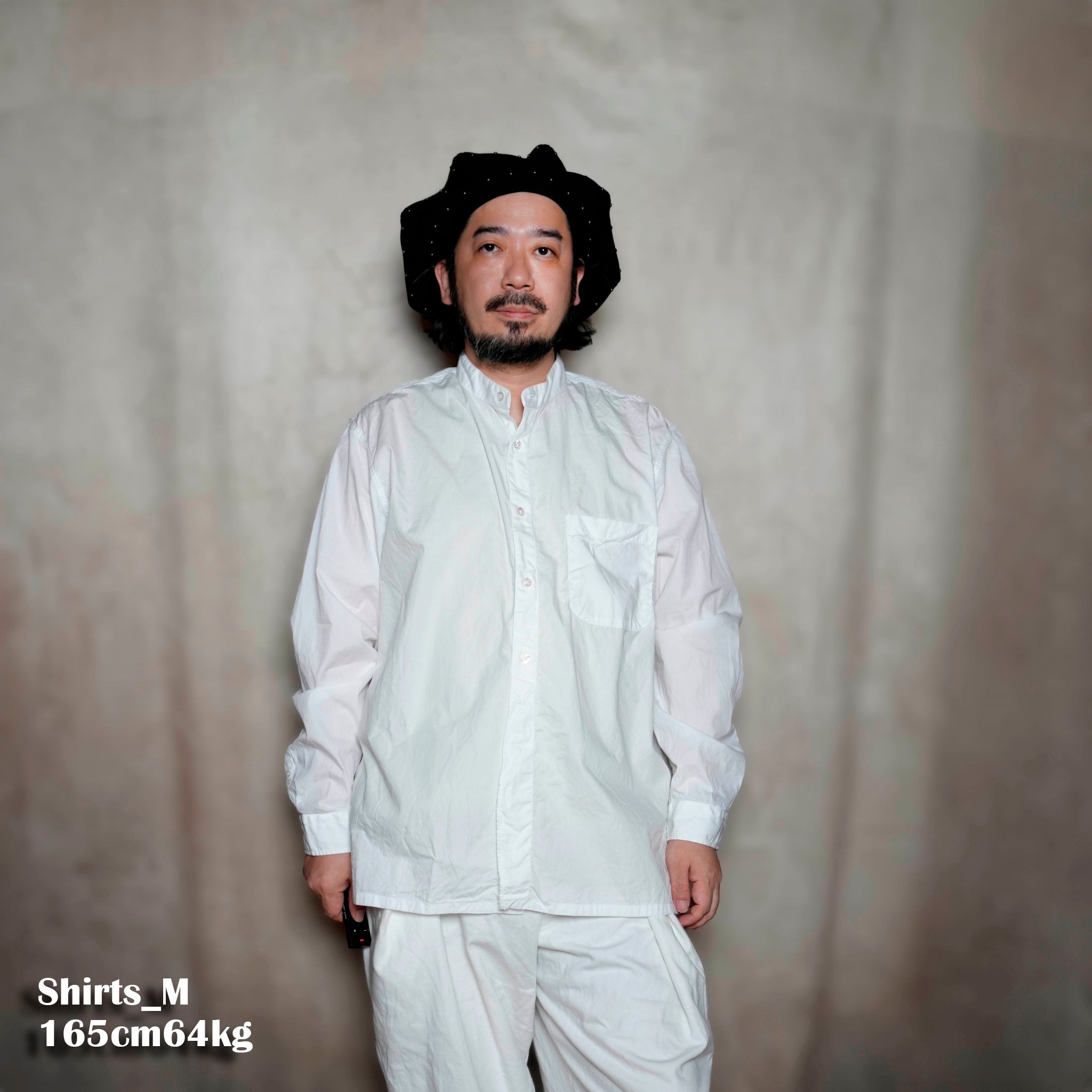 FPO-02_WHITE | FAKE PULLOVER  SHIRT-BROAD | Color:White【CATTA_カッタ】