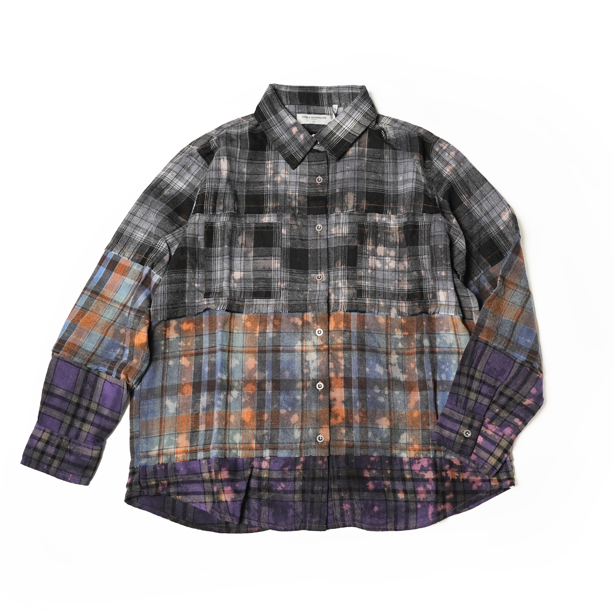 No:25970 | Name:MIXED FLANNEL SHIRT | Color:Flannel【ONE TEASPOON_ワンティースプーン】