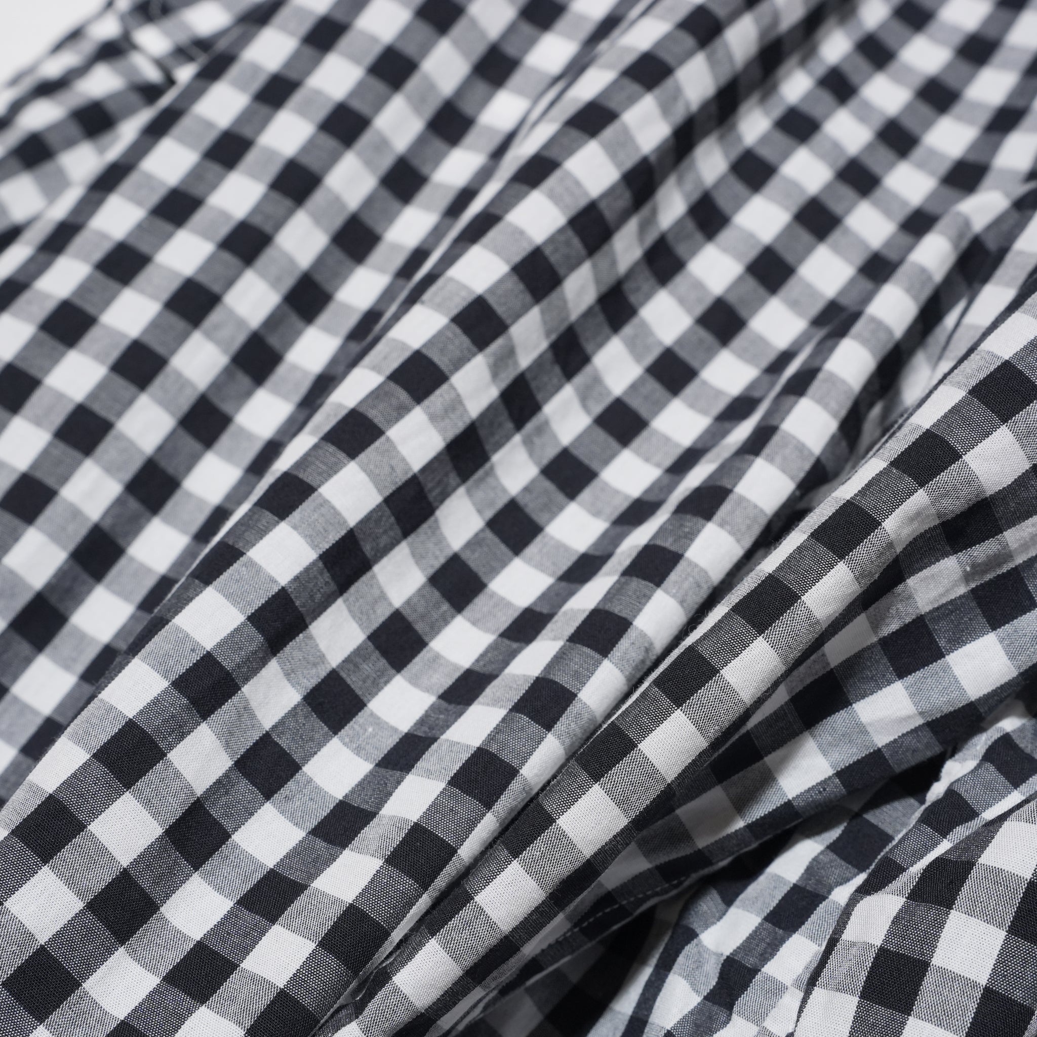 W POCKET SHIRT-GINGHAM – Black | CATTA SHIRTS