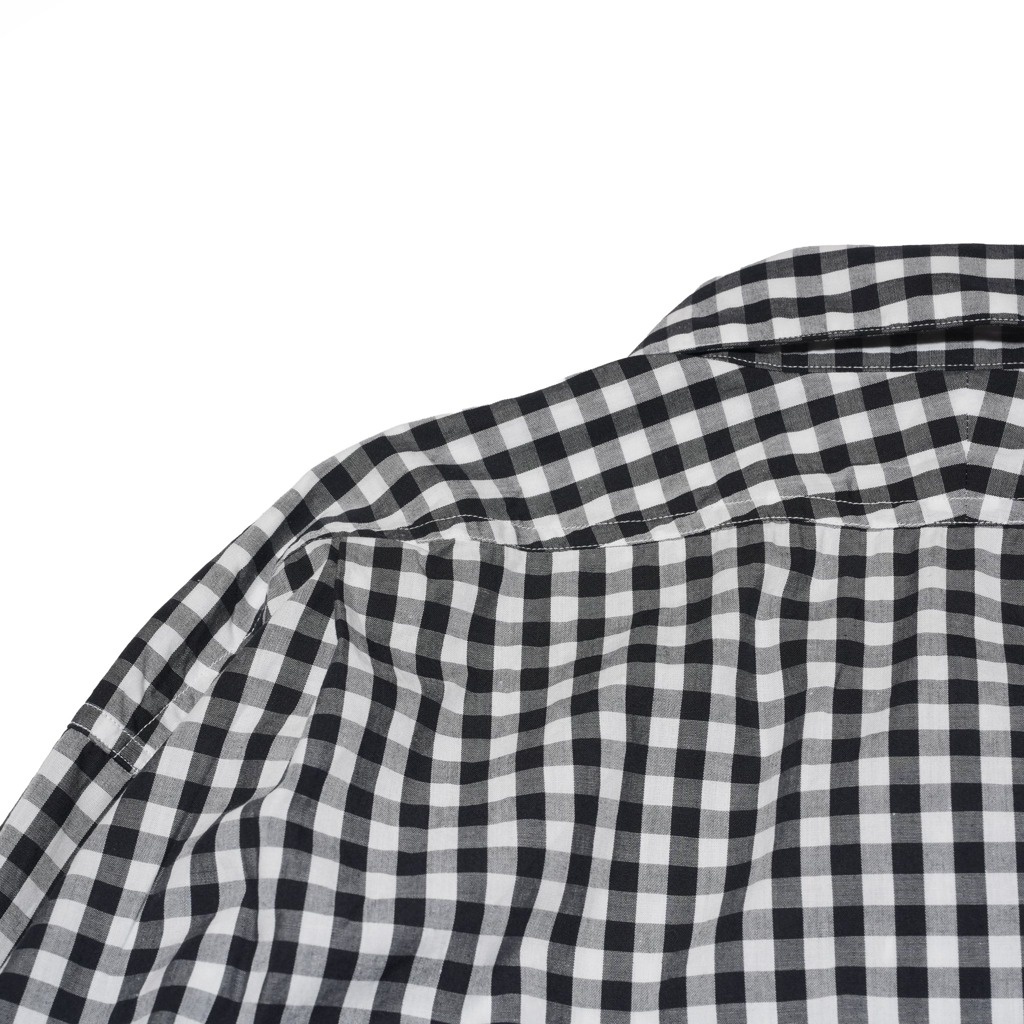W POCKET SHIRT-GINGHAM – Black | CATTA SHIRTS