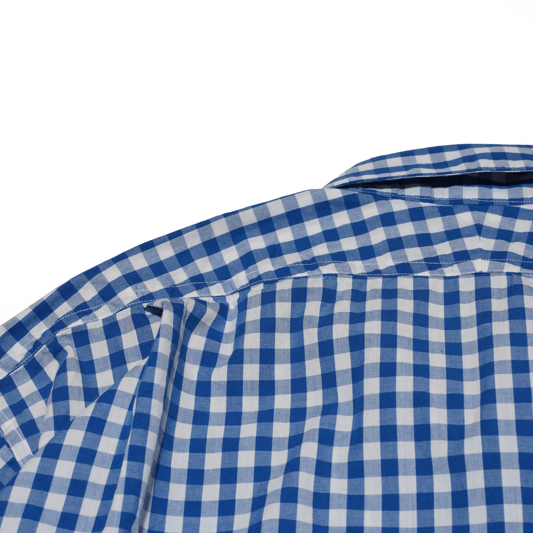 W POCKET SHIRT-GINGHAM – Blue | CATTA SHIRTS