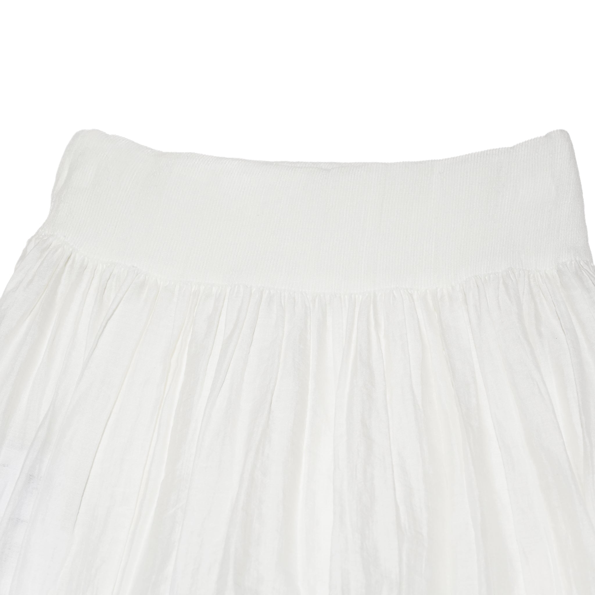 Mosaic Garden Simple Skirt– White | BEDSIDEDRAMA