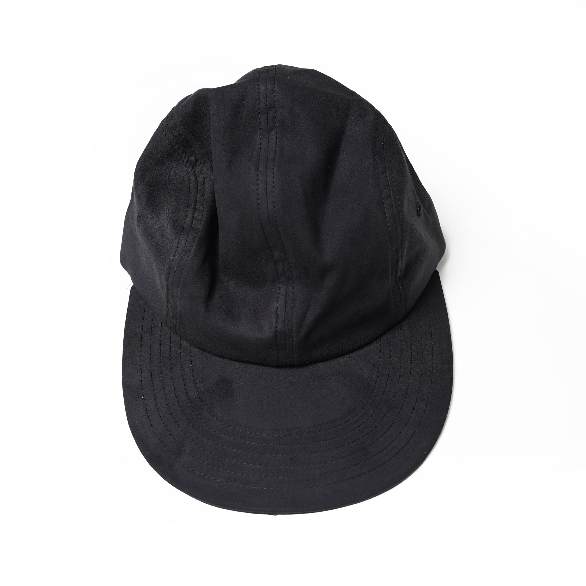 No:UN-023_AW23 | Name:UNTRACE x IDSL EASY TIME 4 PANEL CAP_MICRO SUEDE | Color:Black【UNTRACE_アントレース】