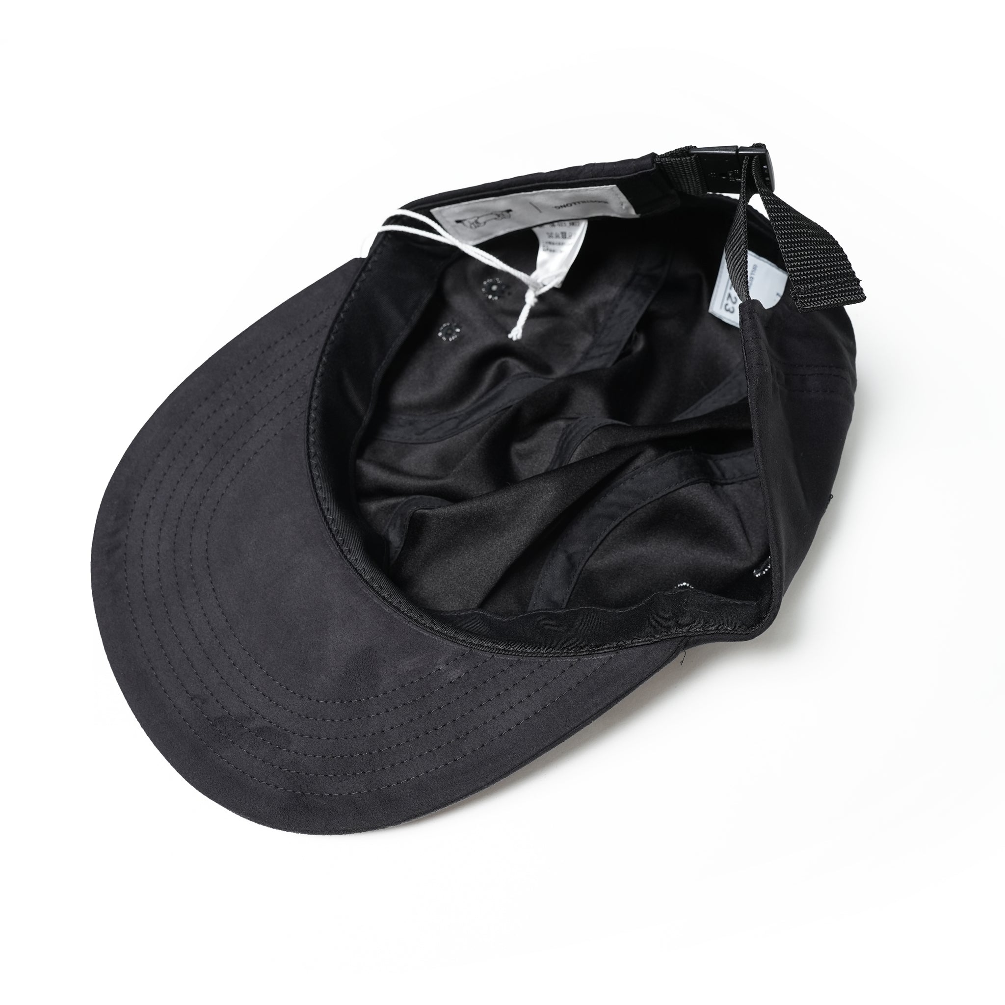 UN-023_AW23 | UNTRACE x IDSL EASY TIME 4 PANEL CAP_MICRO SUEDE |  Color:Black【UNTRACE_アントレース】 - Black / M