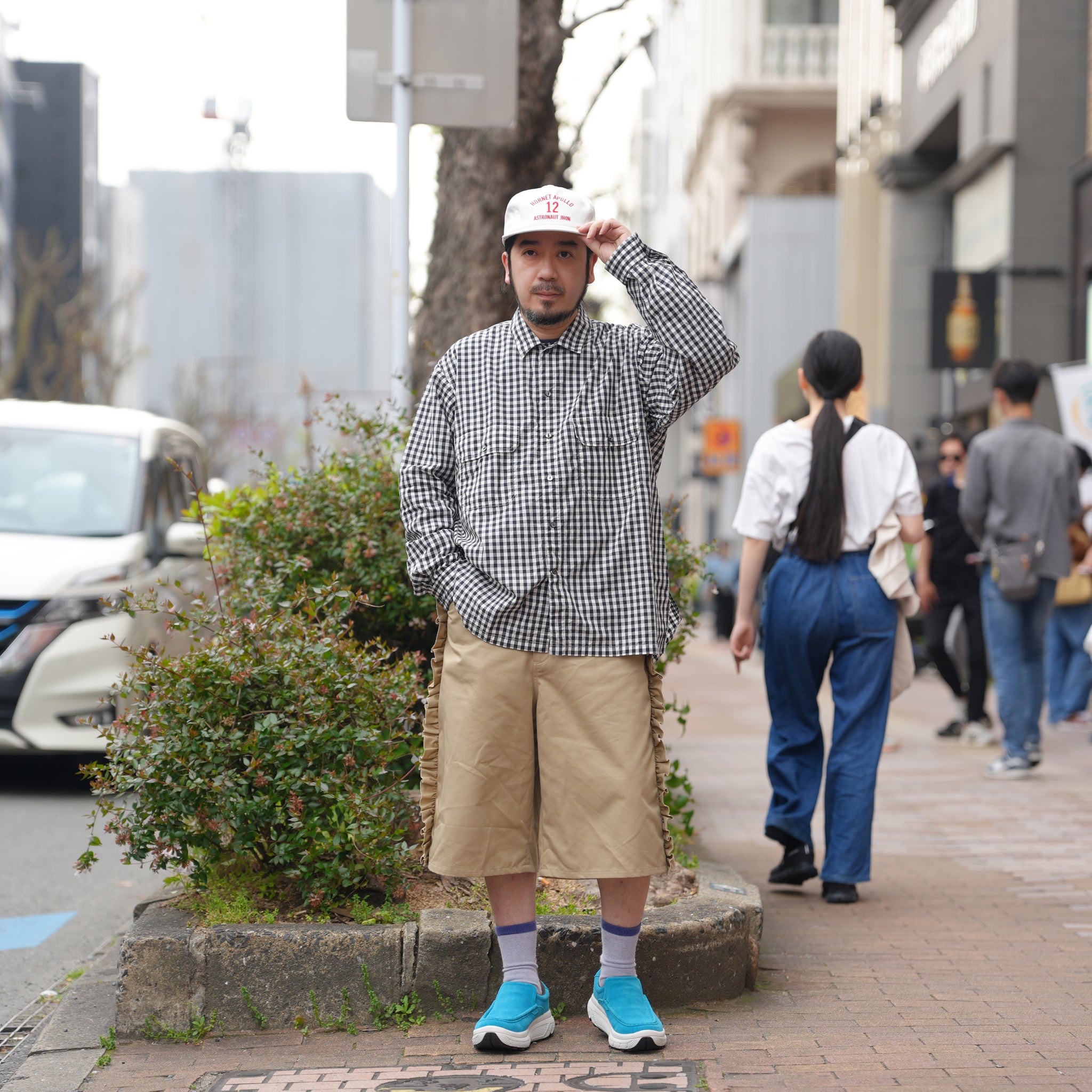 W POCKET SHIRT-GINGHAM – Black | CATTA SHIRTS