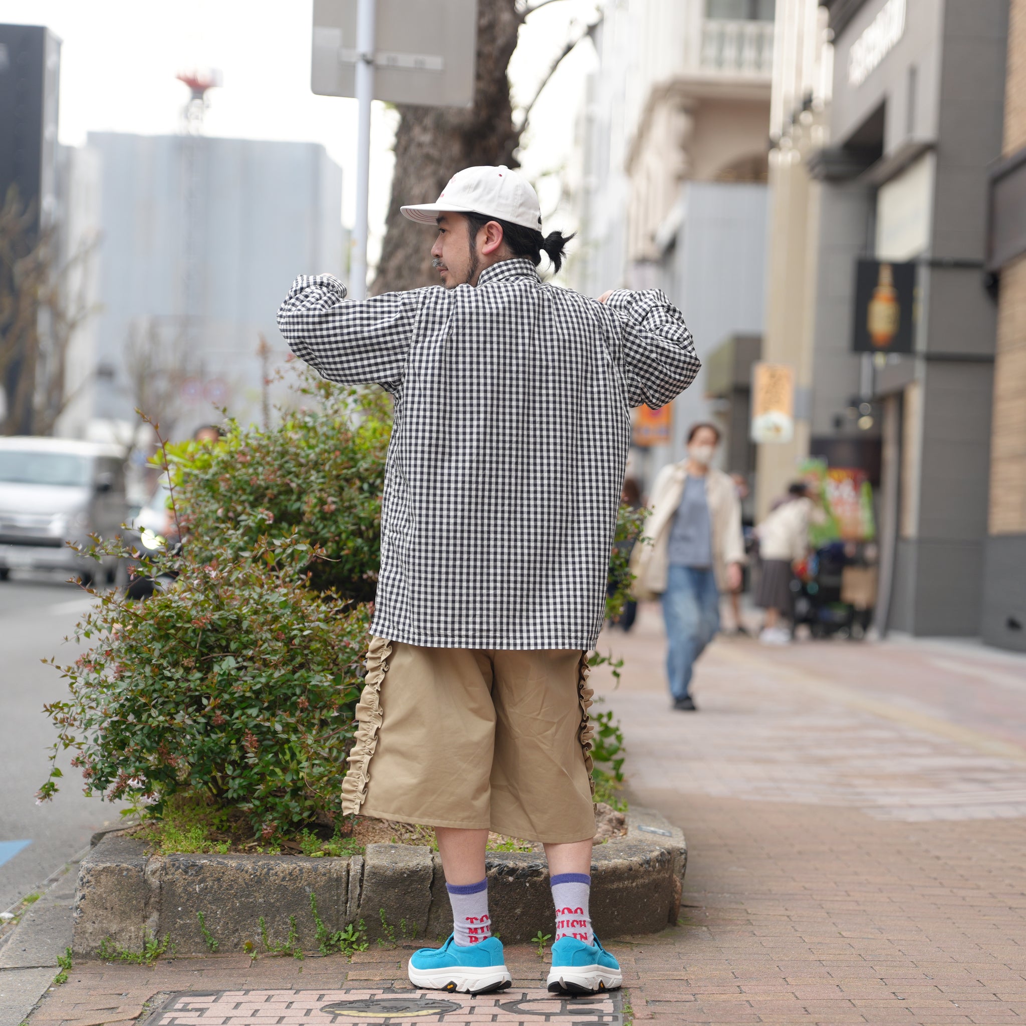 W POCKET SHIRT-GINGHAM – Black | CATTA SHIRTS