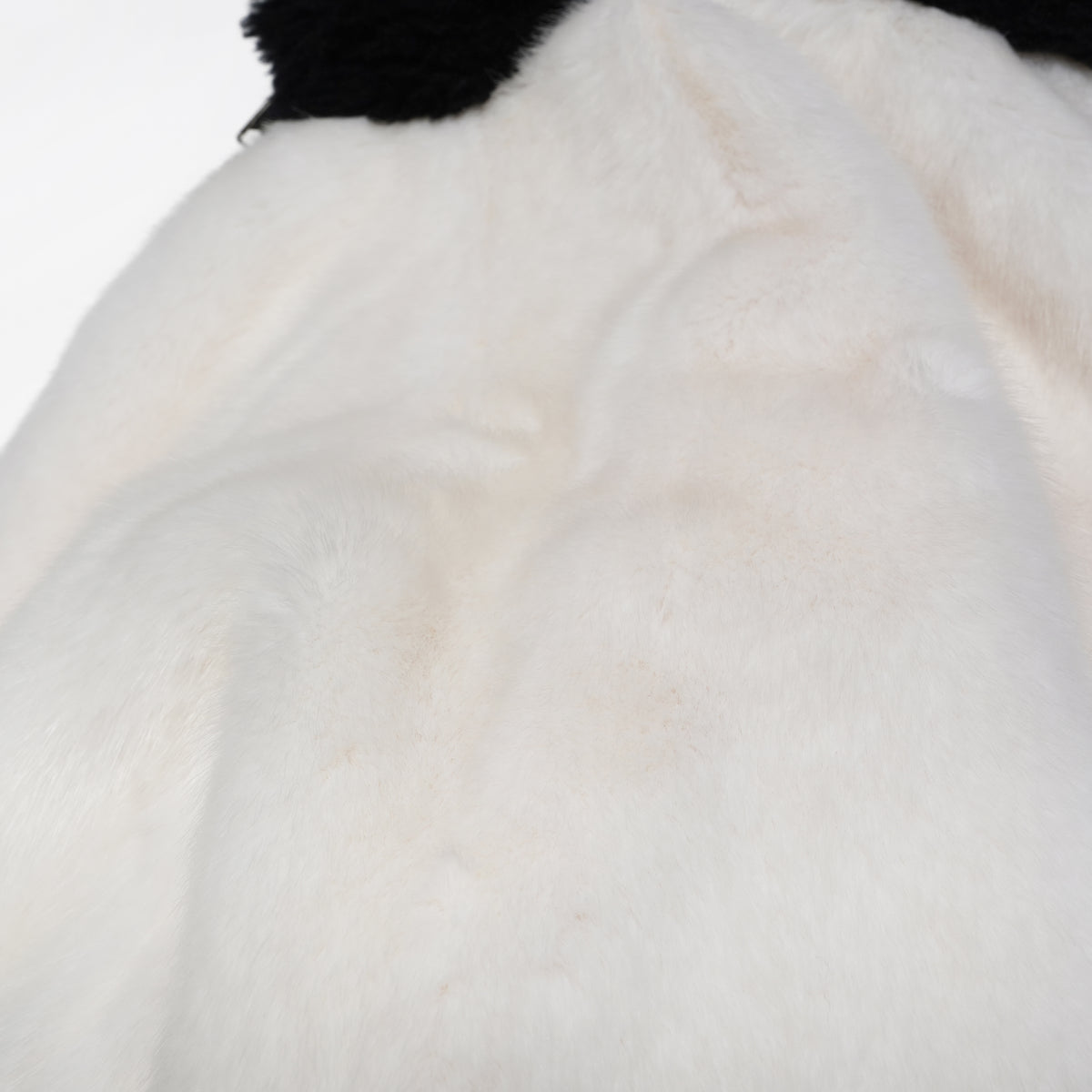 NADIA Faux Fur Hooded Zip-Up Jumper – S/WHITE | MOLLIOLLI