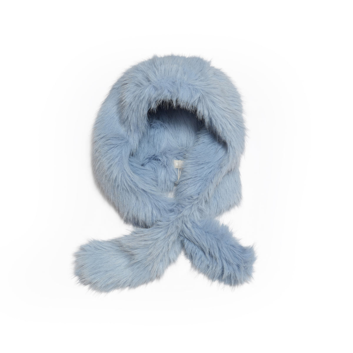 ORLA Faux Fur Pull-Through Balaclava – ice-blue | MOLLIOLLI