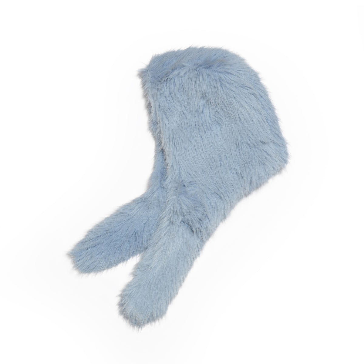 ORLA Faux Fur Pull-Through Balaclava – ice-blue | MOLLIOLLI