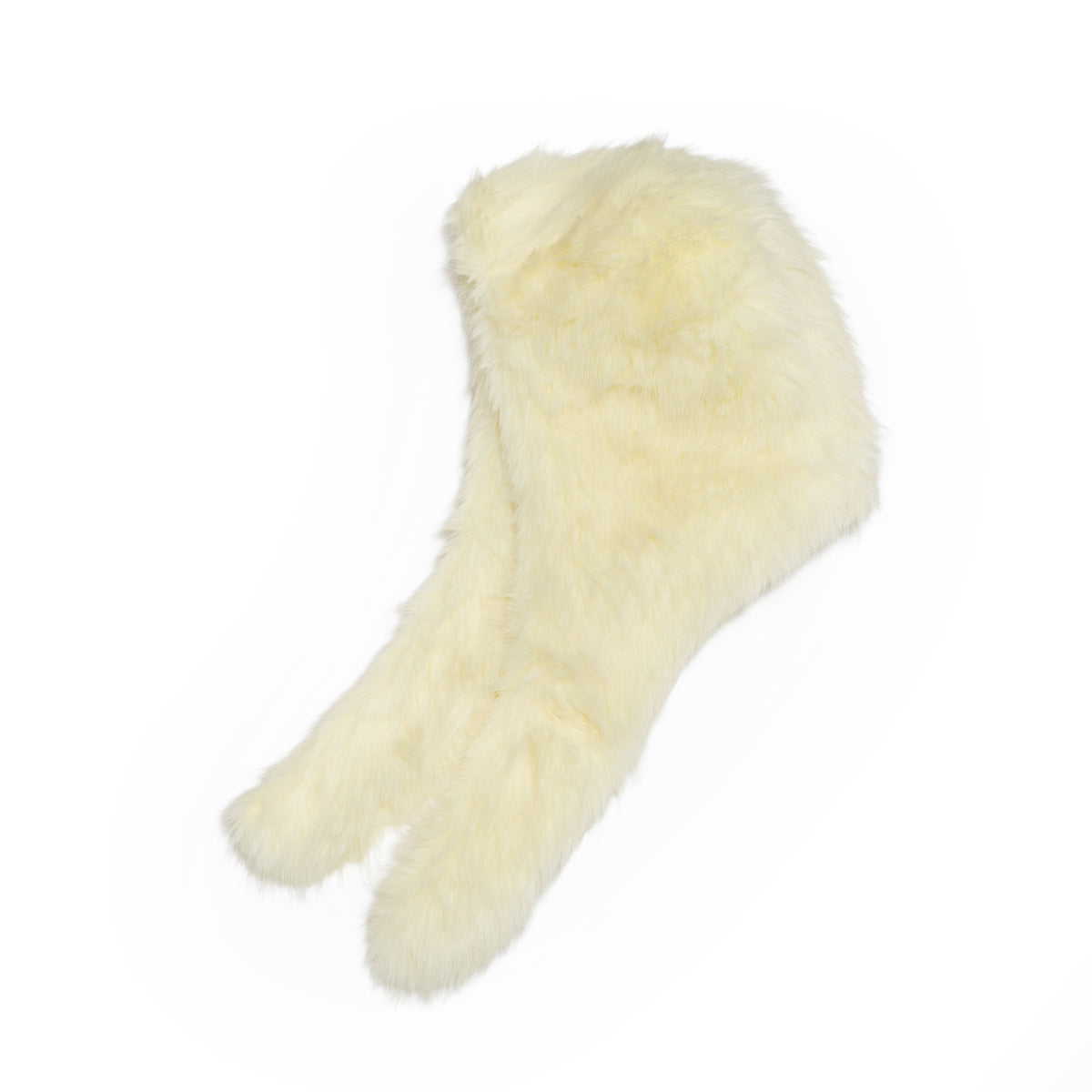 ORLA Faux Fur Pull-Through Balaclava – Light Yellow | MOLLIOLLI