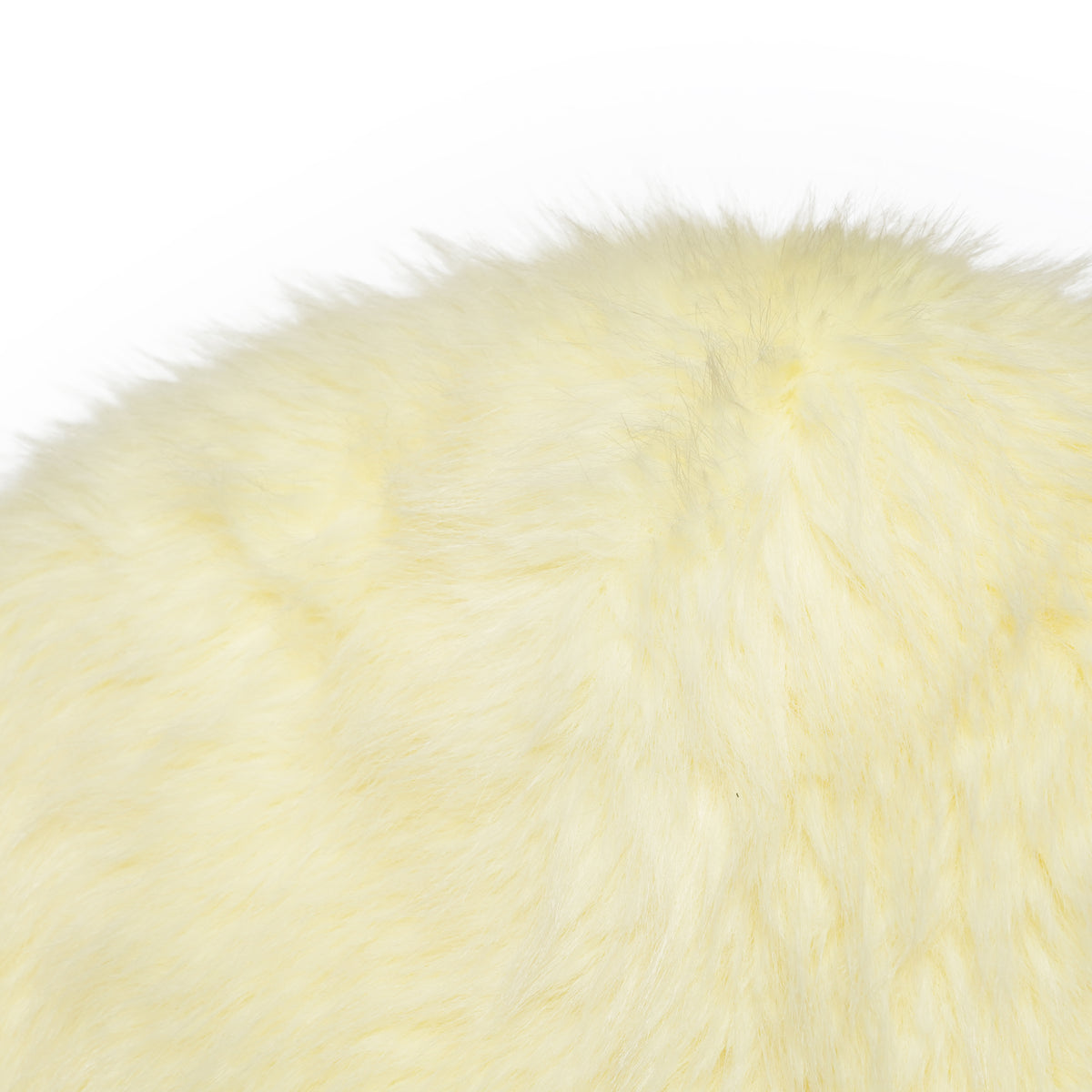 ORLA Faux Fur Pull-Through Balaclava – Light Yellow | MOLLIOLLI