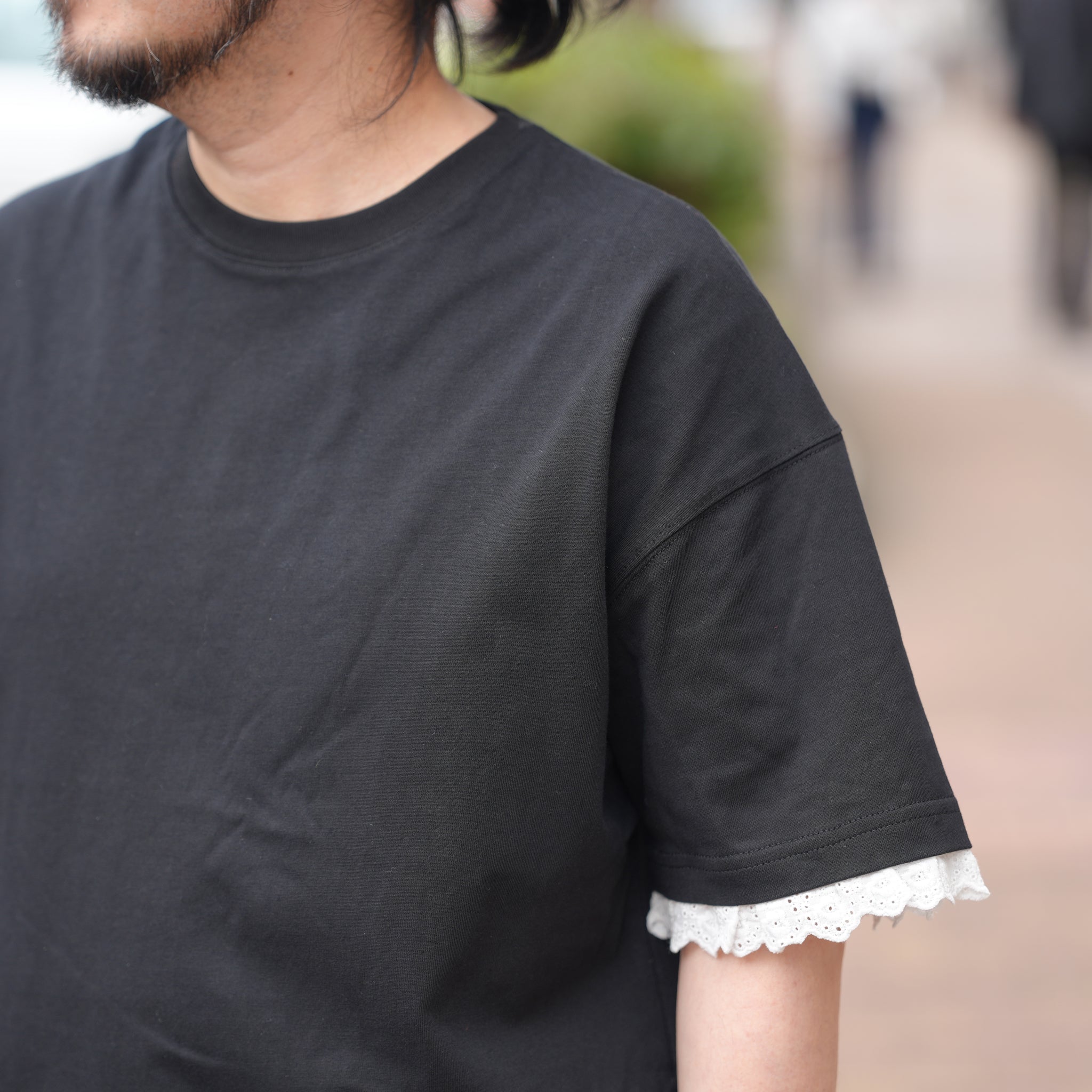 Aube Trim T-shirt – Black | SISTER JANE