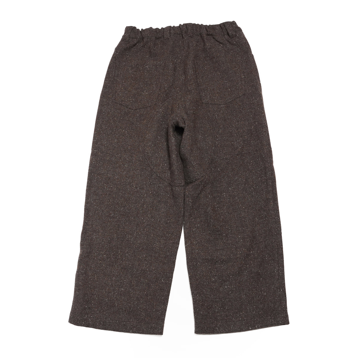 Wool Blend Tweed Double-Knee Painter's Work Pants <#brown> | 〼〼 MASU MASU
