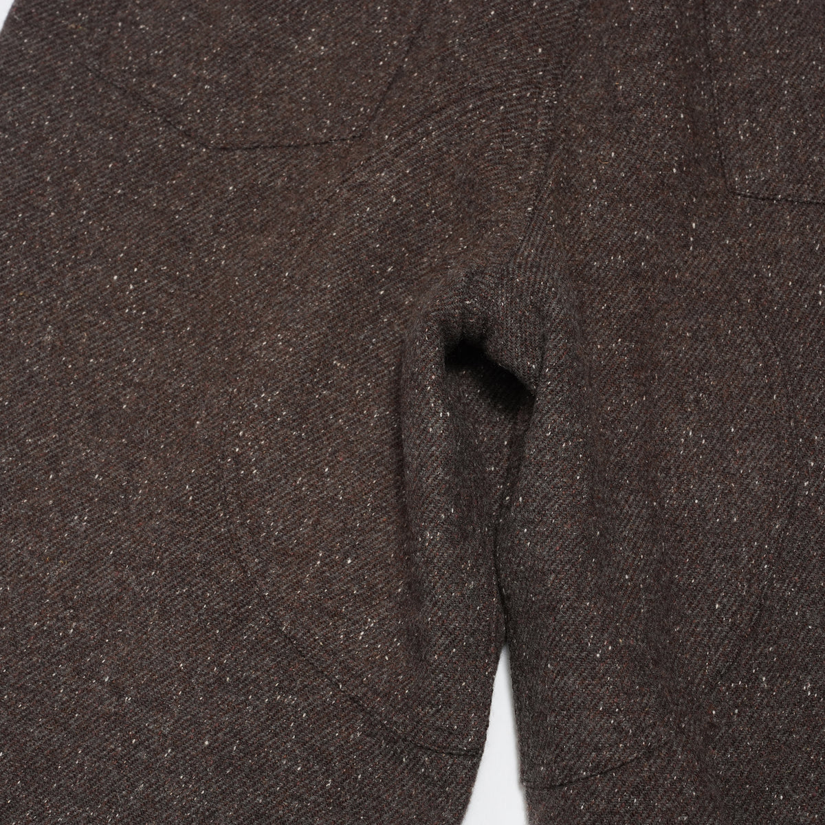 Wool Blend Tweed Double-Knee Painter's Work Pants <#brown> | 〼〼 MASU MASU