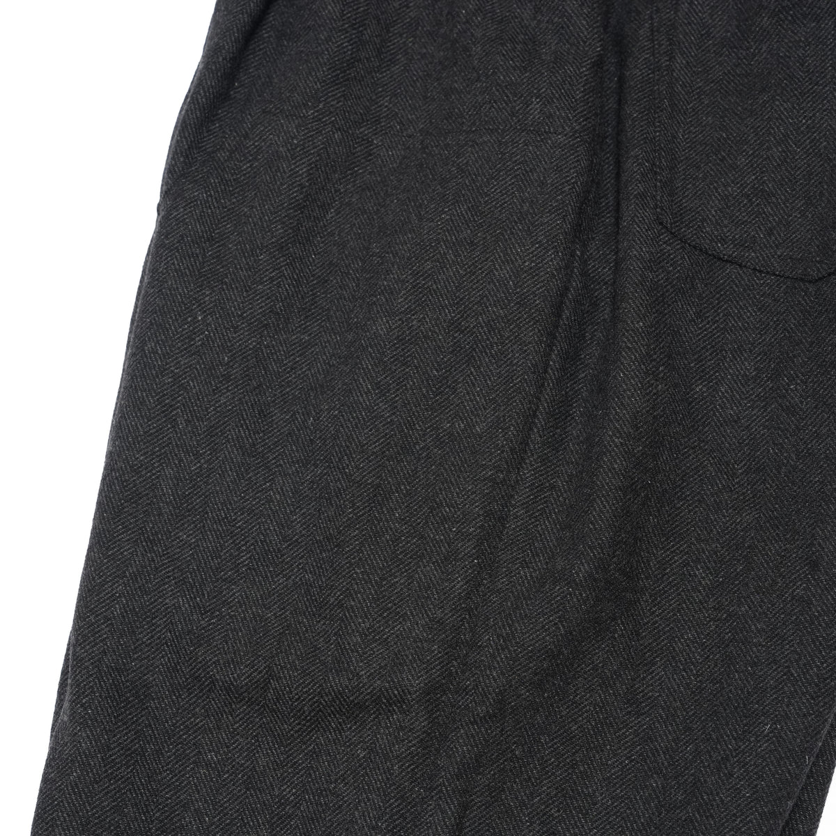 Wool Blend Tweed Double-Knee Painter's Work Pants <#black> | 〼〼 MASU MASU
