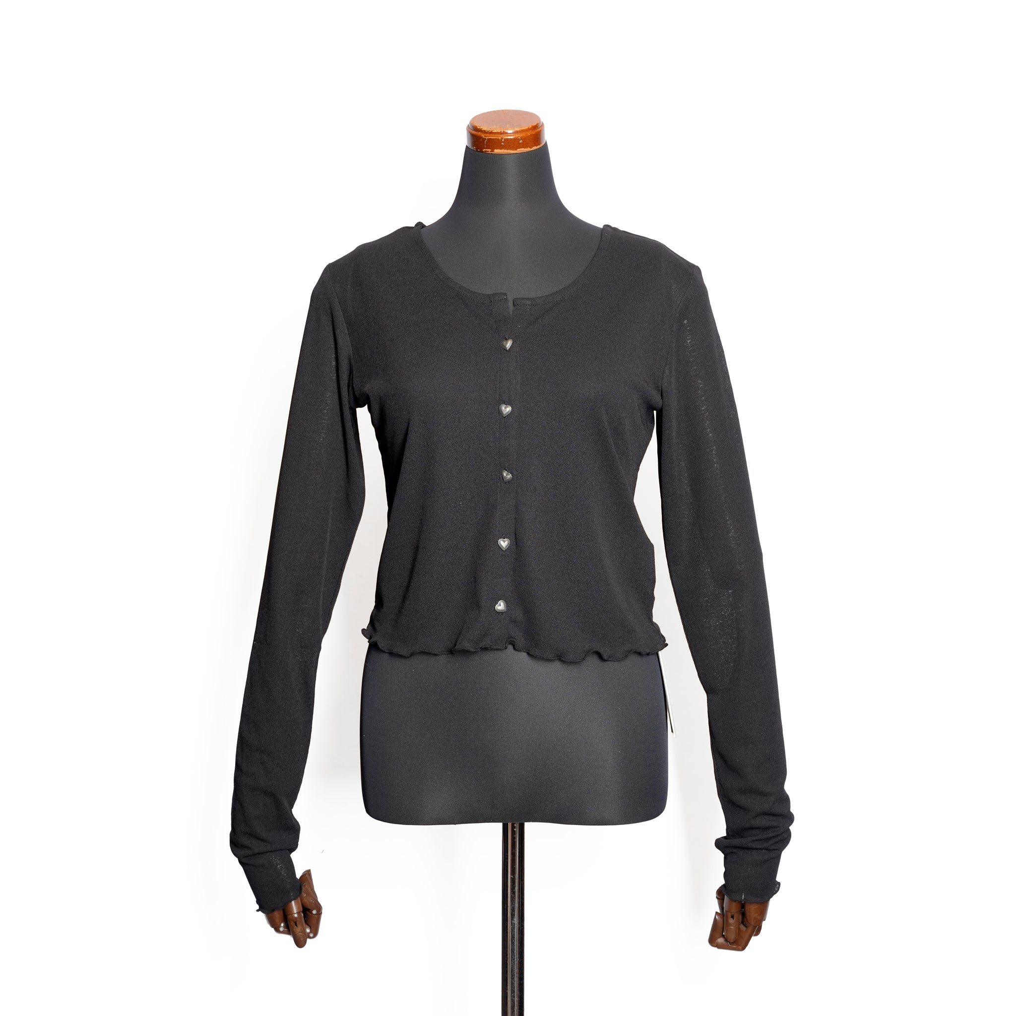 2WAYシアーコンチョカーディガン– Black | AMBERGLEAM