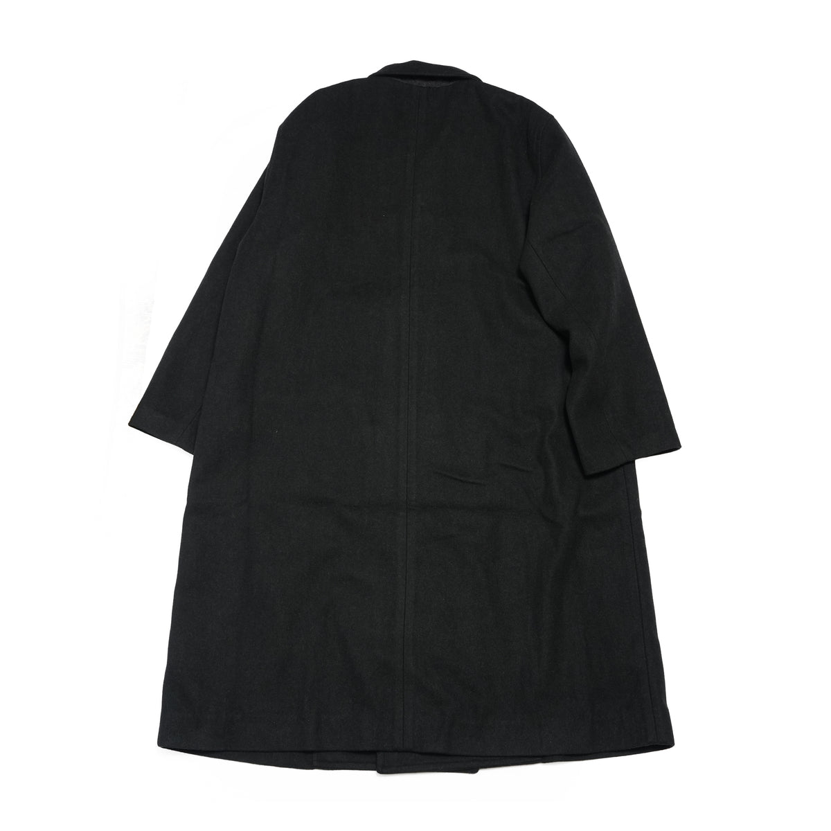 Wool Blend Double-Breasted Long Coat <#black> | 〼〼 MASU MASU