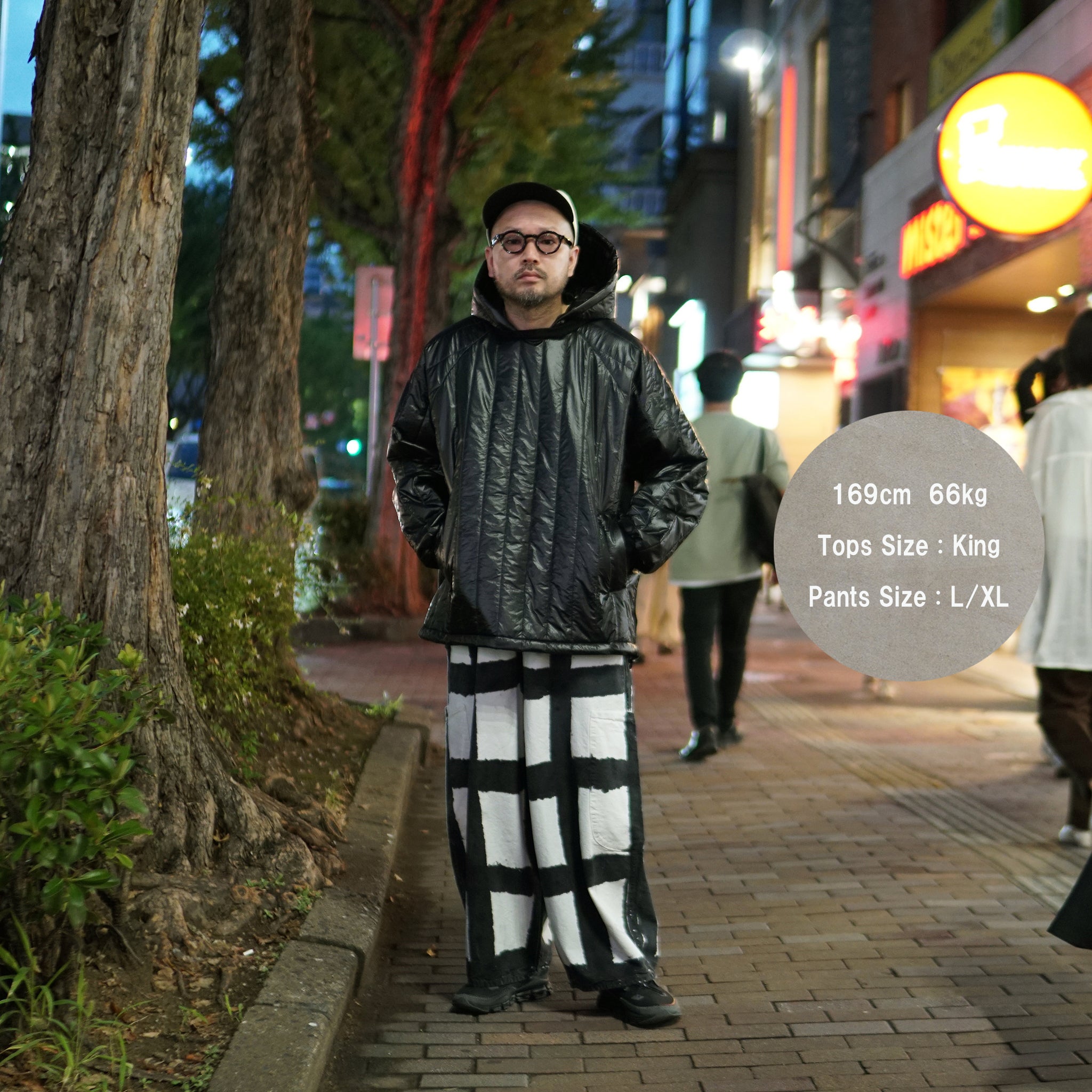 No:MC1-LICOCheck FW23 | Name:Chef Pant | Color:Licorice Check【MEALS CLOTHING_ミールズクロージング】