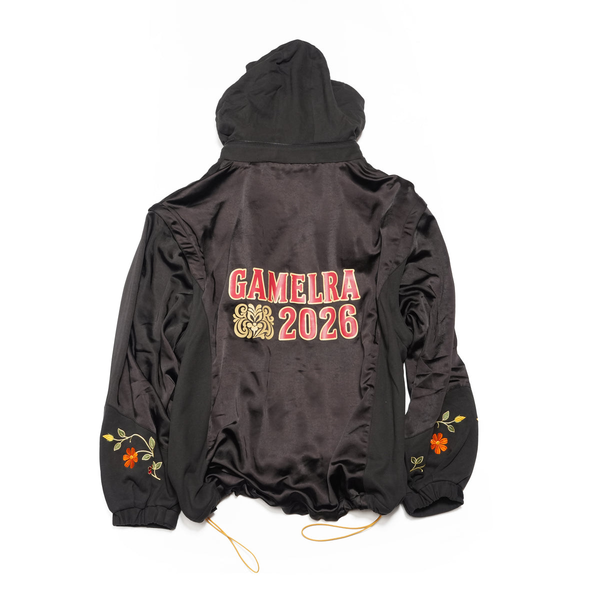 Satin Multi Half-Zip Jacket – Black | GAMELRA