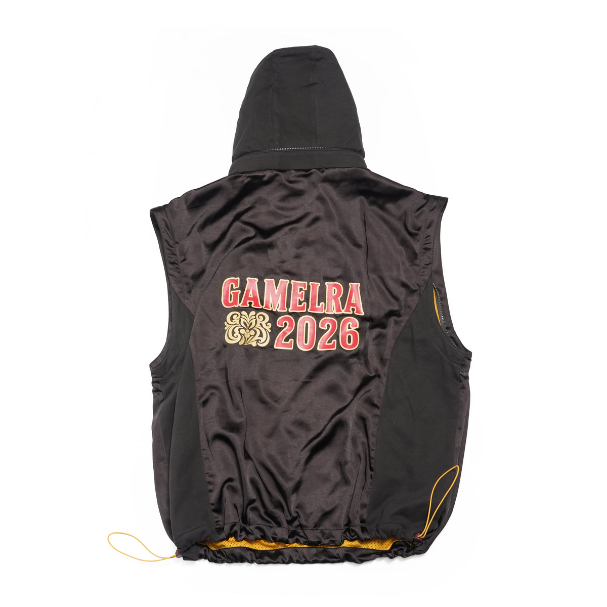 Satin Multi Half-Zip Jacket – Black | GAMELRA