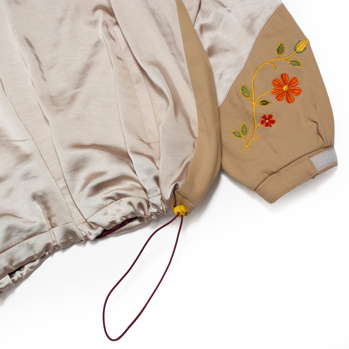 Satin Multi Half-Zip Jacket – WHITE MUSK | GAMELRA