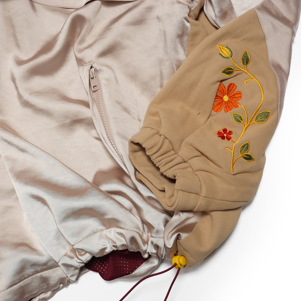Satin Multi Half-Zip Jacket – WHITE MUSK | GAMELRA