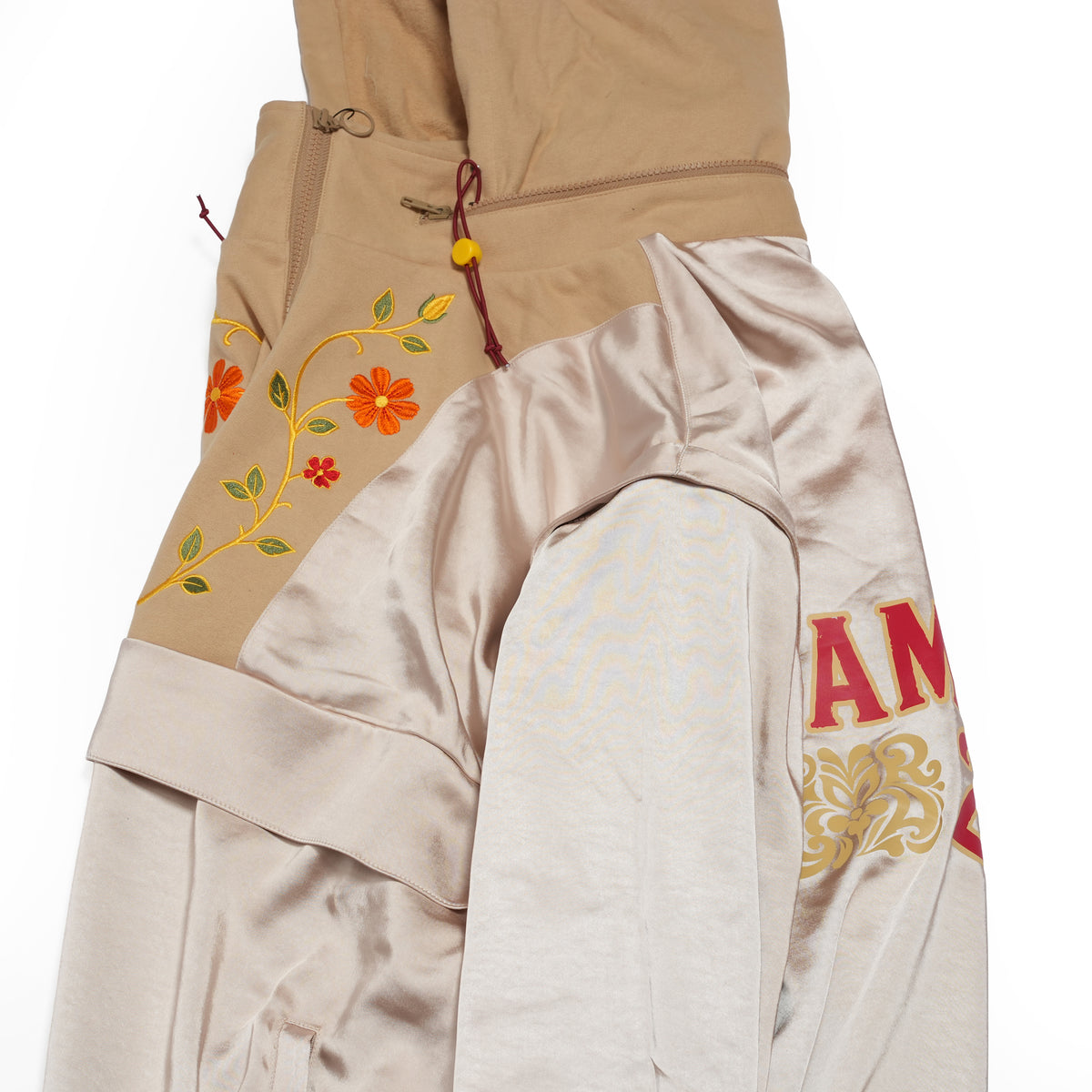 Satin Multi Half-Zip Jacket – WHITE MUSK | GAMELRA