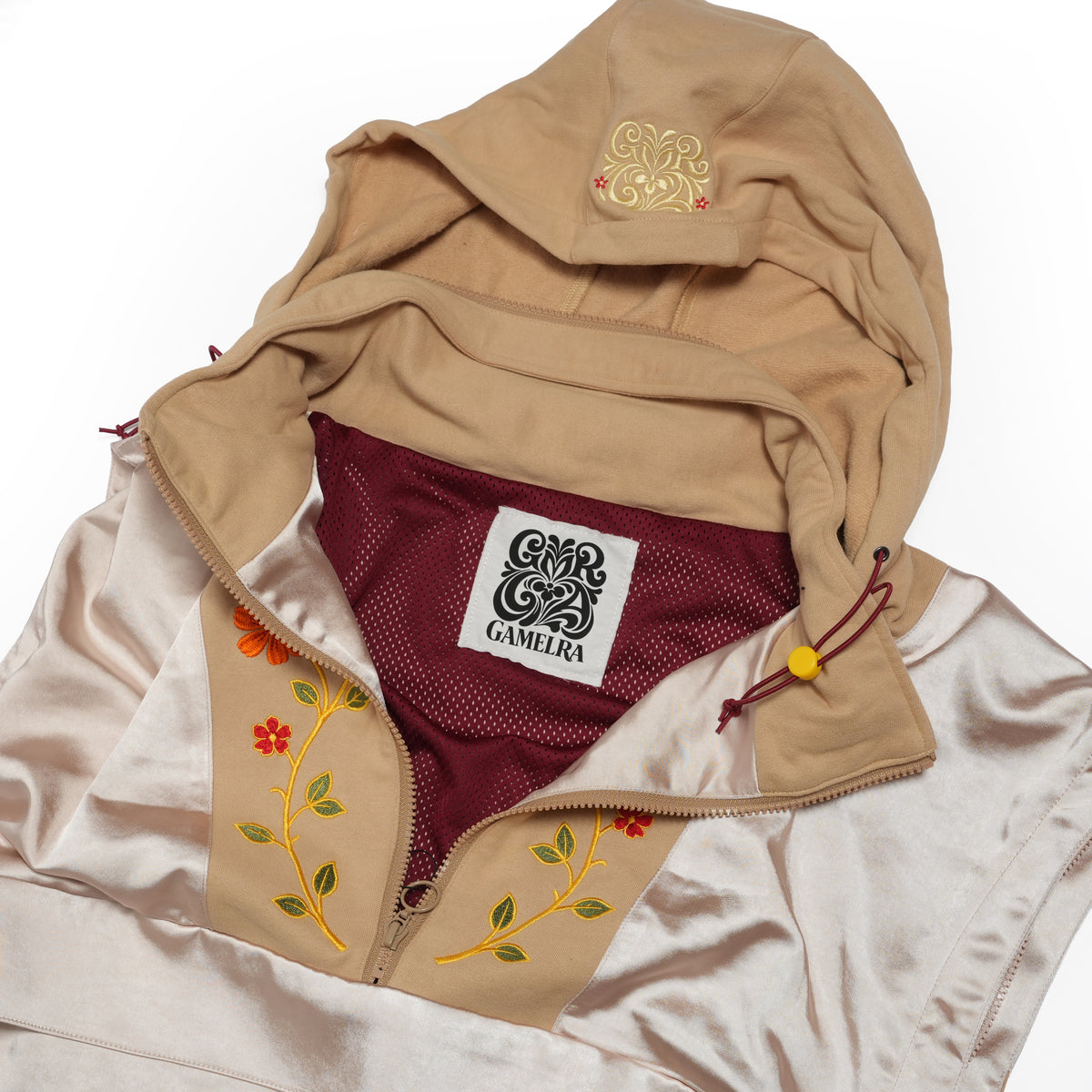 Satin Multi Half-Zip Jacket – WHITE MUSK | GAMELRA