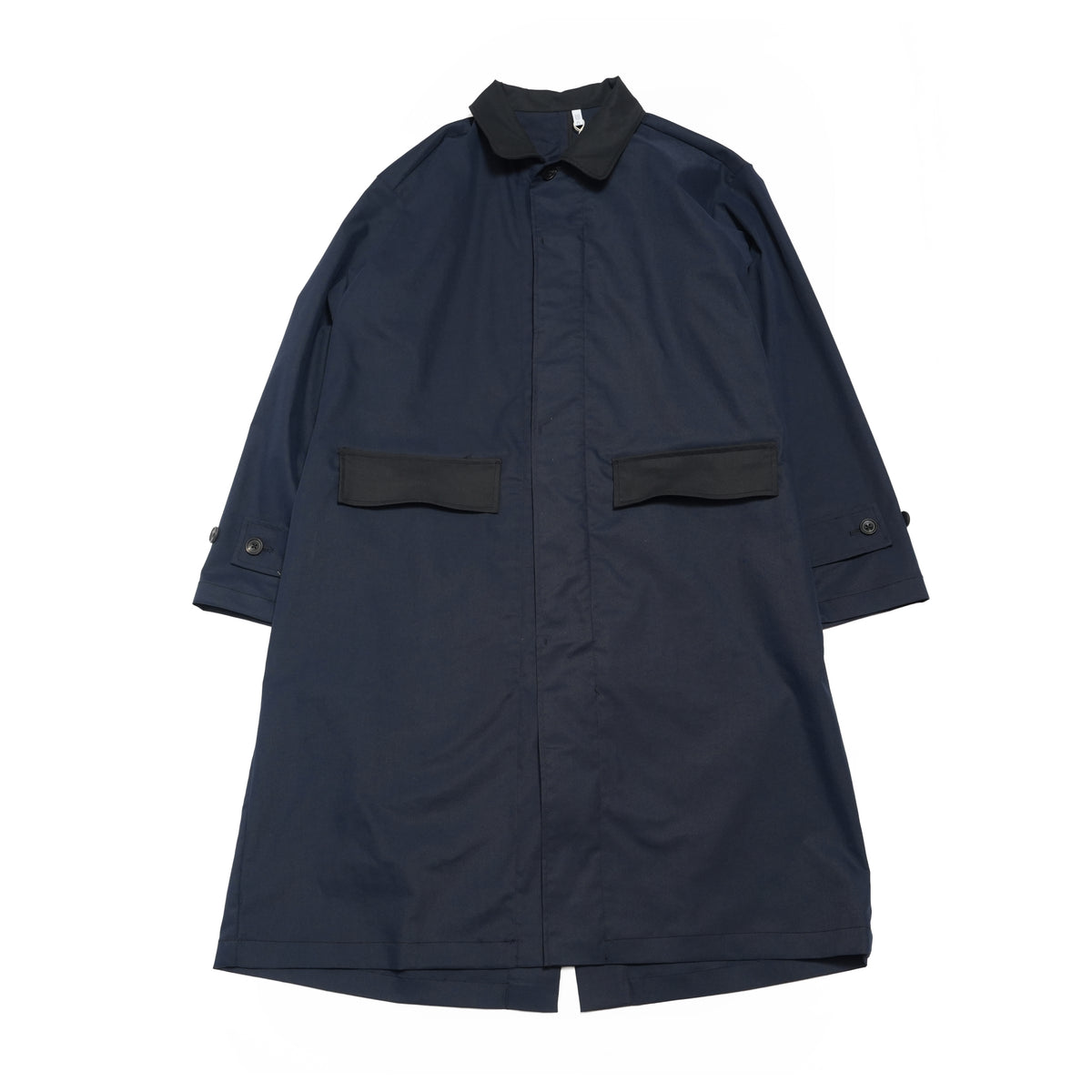 WRAP COAT -W PEACH SKIN – Navy | CATTA | 入荷予定アイテム