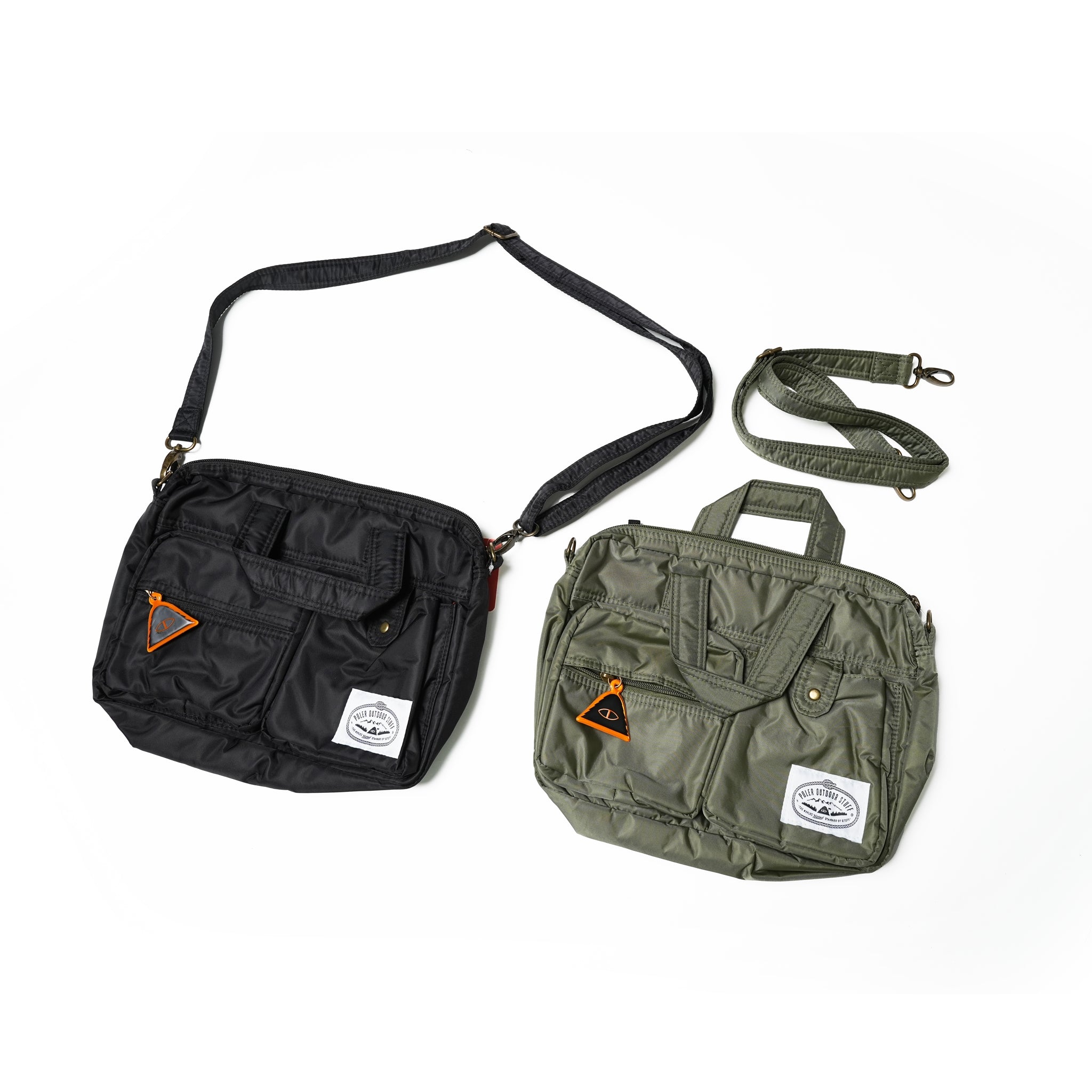 No:pd202305 | Name:Multi Utility Bag | Color:Olive-Orange/Black【POLER_ポーラー】