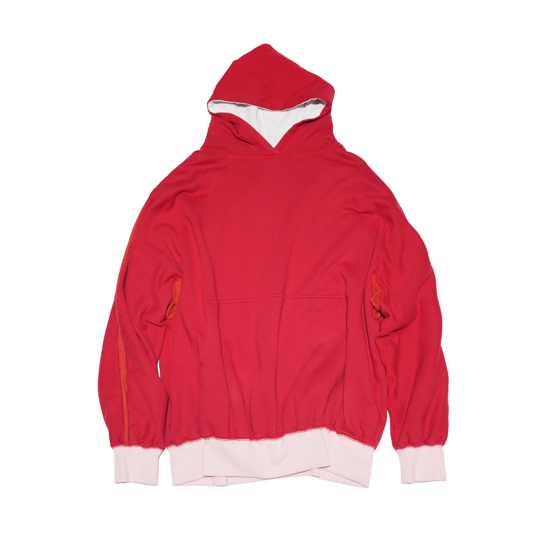 Dolman-Sleeve Hooded Sweatshirt – Red | ADAN