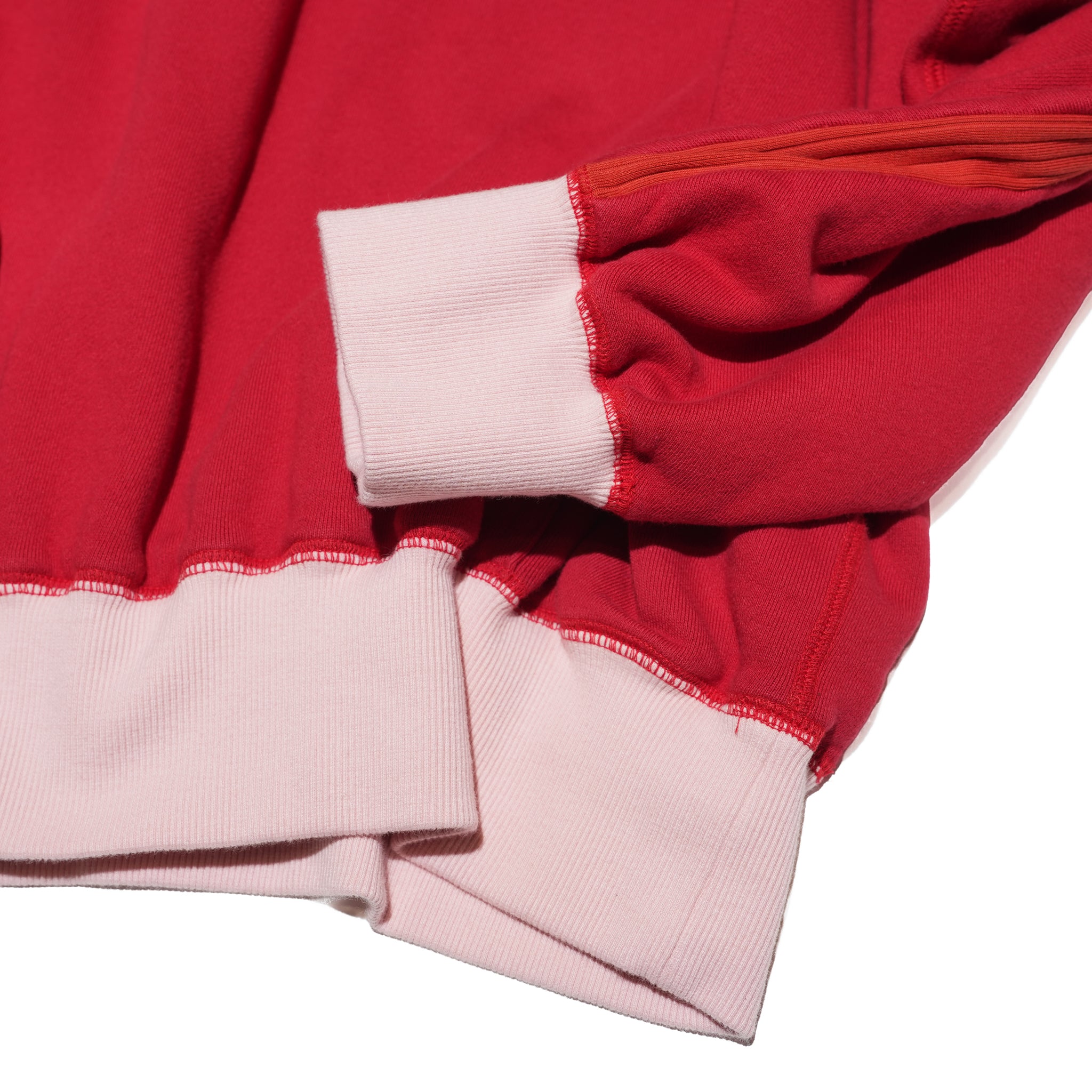 Dolman-Sleeve Hooded Sweatshirt – Red | ADAN