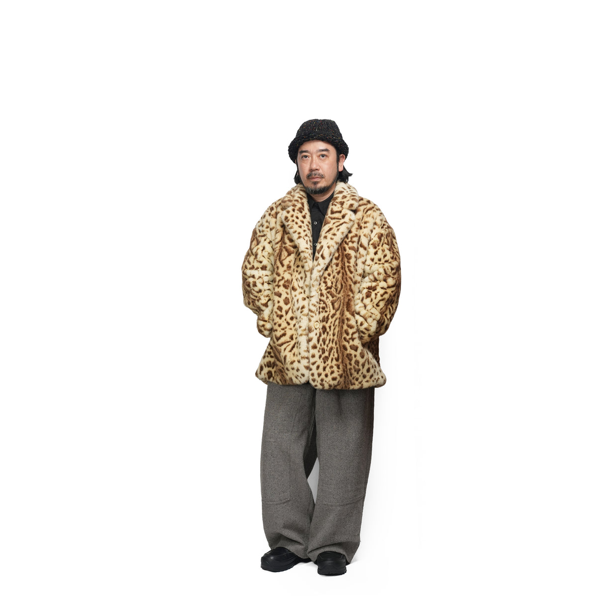 MICK Leopard Faux Fur Blazer Jacket – Leopard | MOLLIOLLI