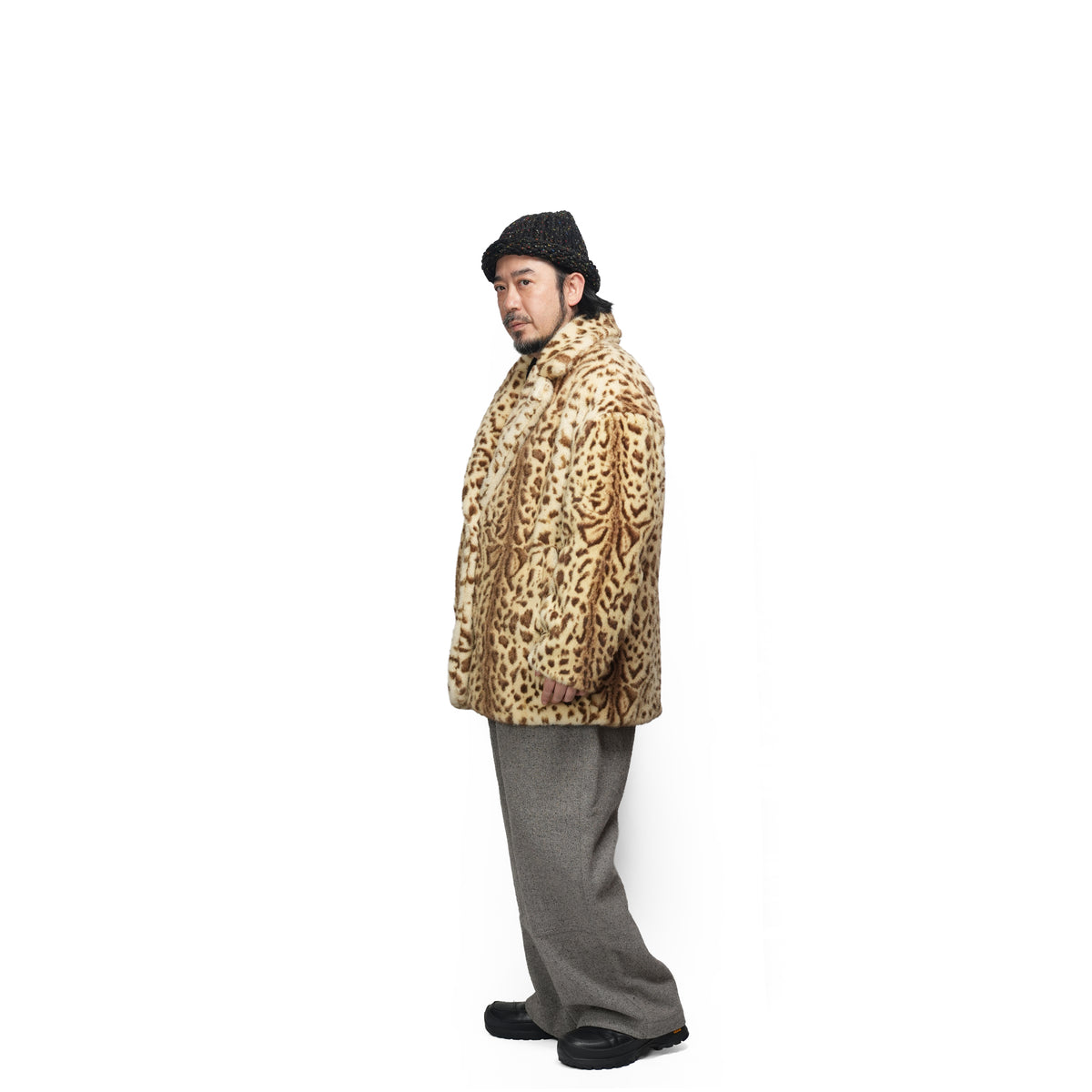 MICK Leopard Faux Fur Blazer Jacket – Leopard | MOLLIOLLI