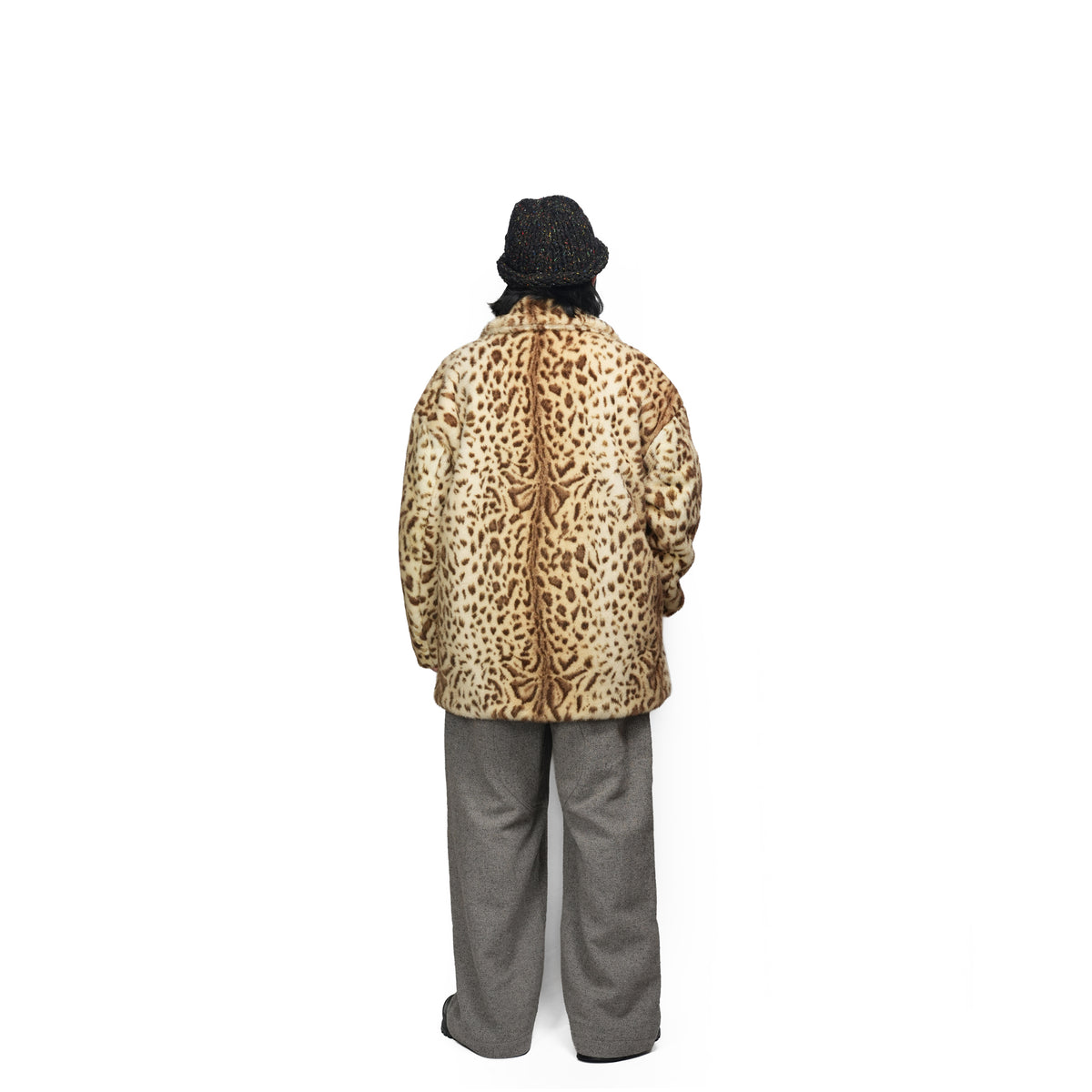 MICK Leopard Faux Fur Blazer Jacket – Leopard | MOLLIOLLI