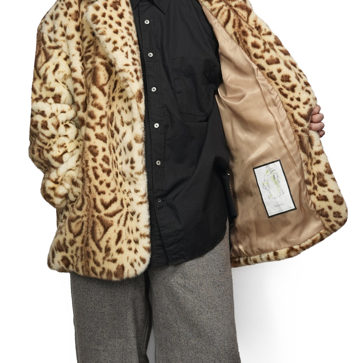 MICK Leopard Faux Fur Blazer Jacket – Leopard | MOLLIOLLI
