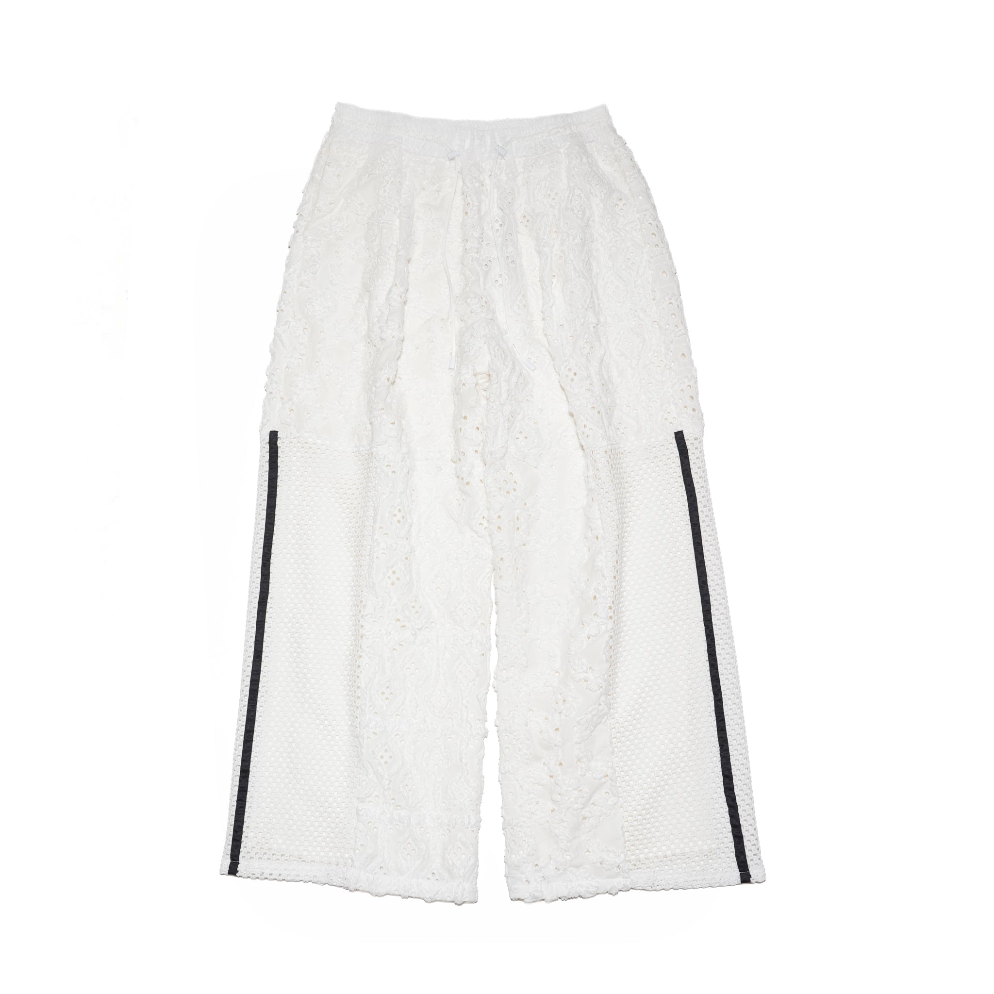 エンブロイダリーレースパッチパンツ – White | REHERSALL