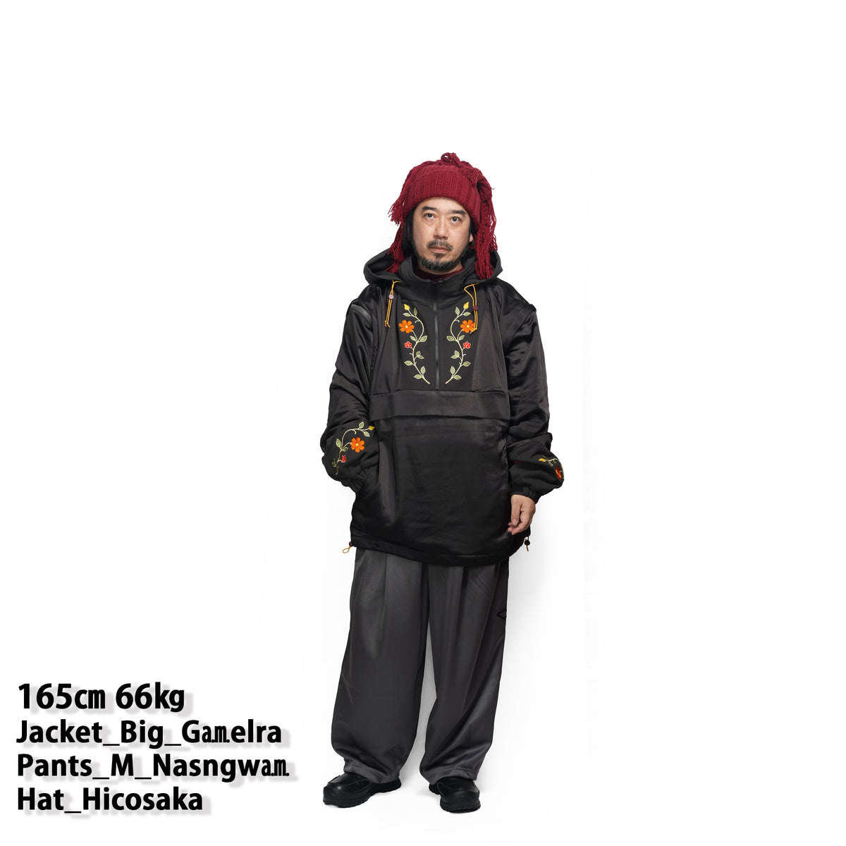Satin Multi Half-Zip Jacket – Black | GAMELRA