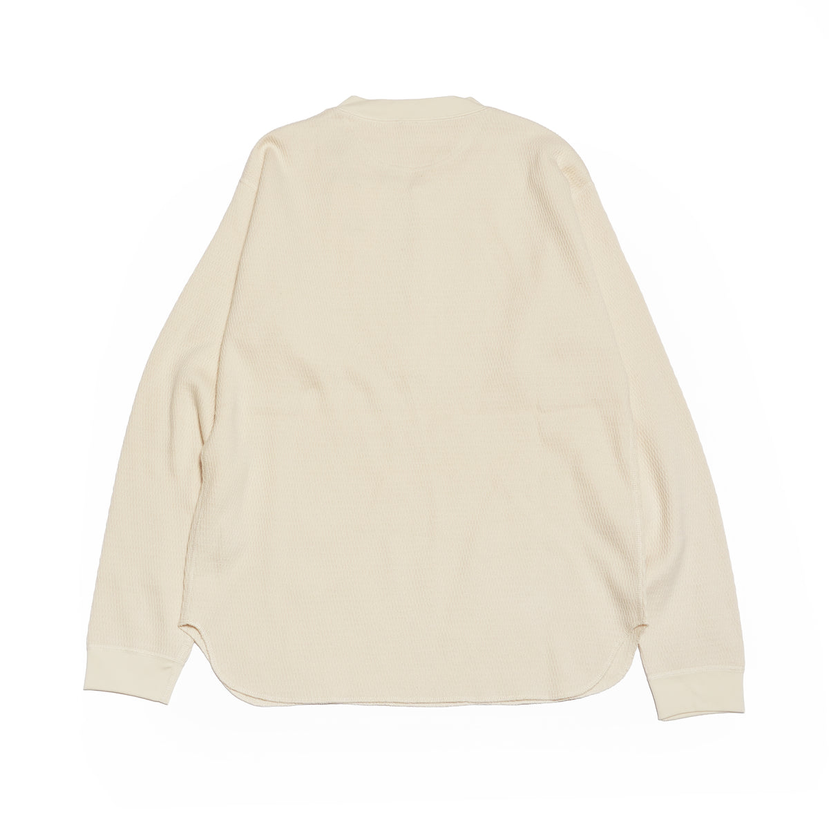 Honeycomb Henley LSTee – Ecru | ARMY TWILL