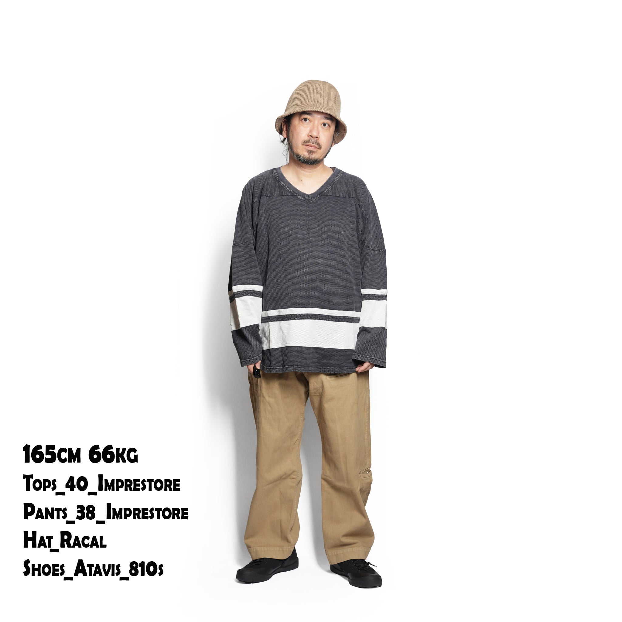 Duke-mesh t-cloth V.D_Hockey V-neck – Faded Navy | IMPRESTORE