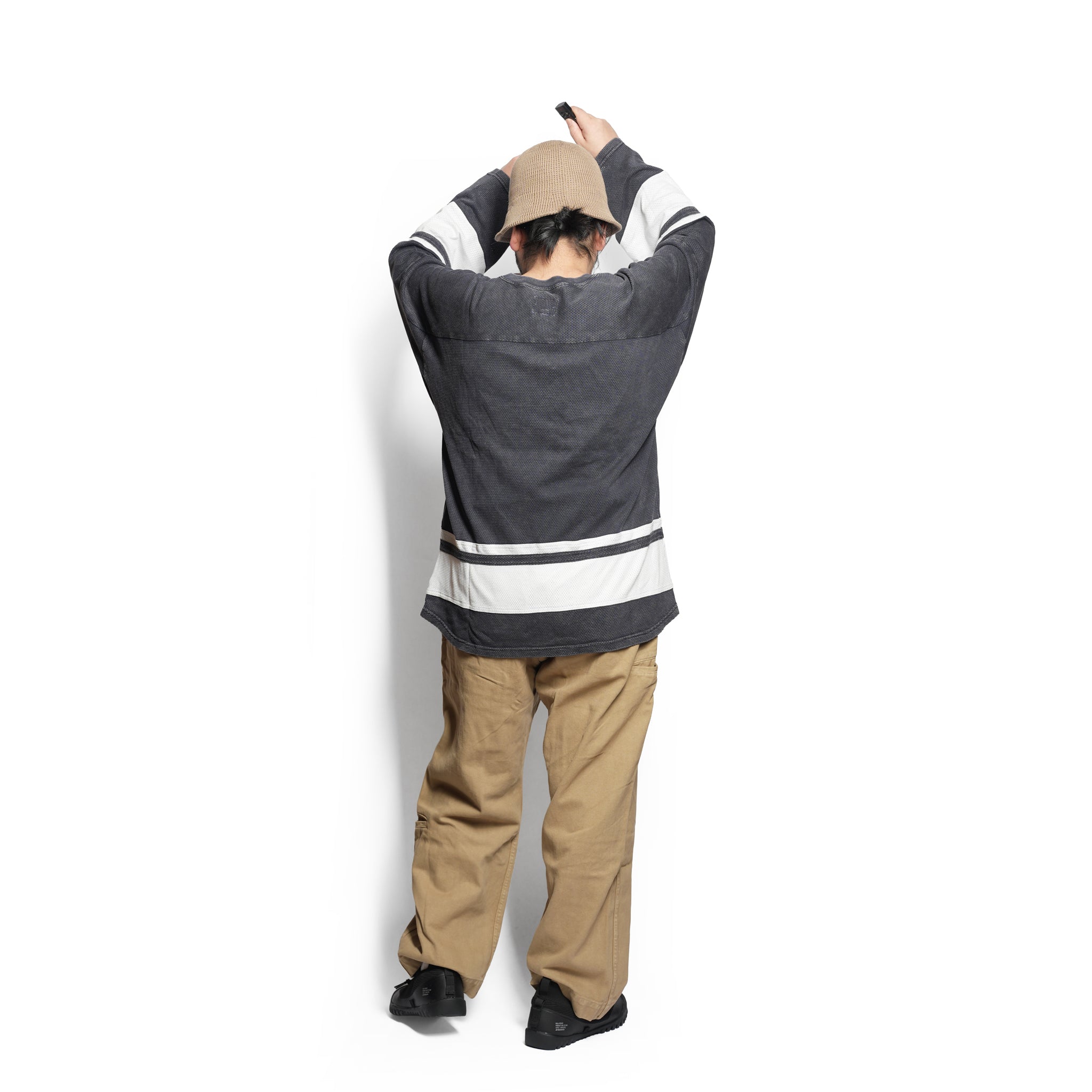 Duke-mesh t-cloth V.D_Hockey V-neck – Faded Navy | IMPRESTORE