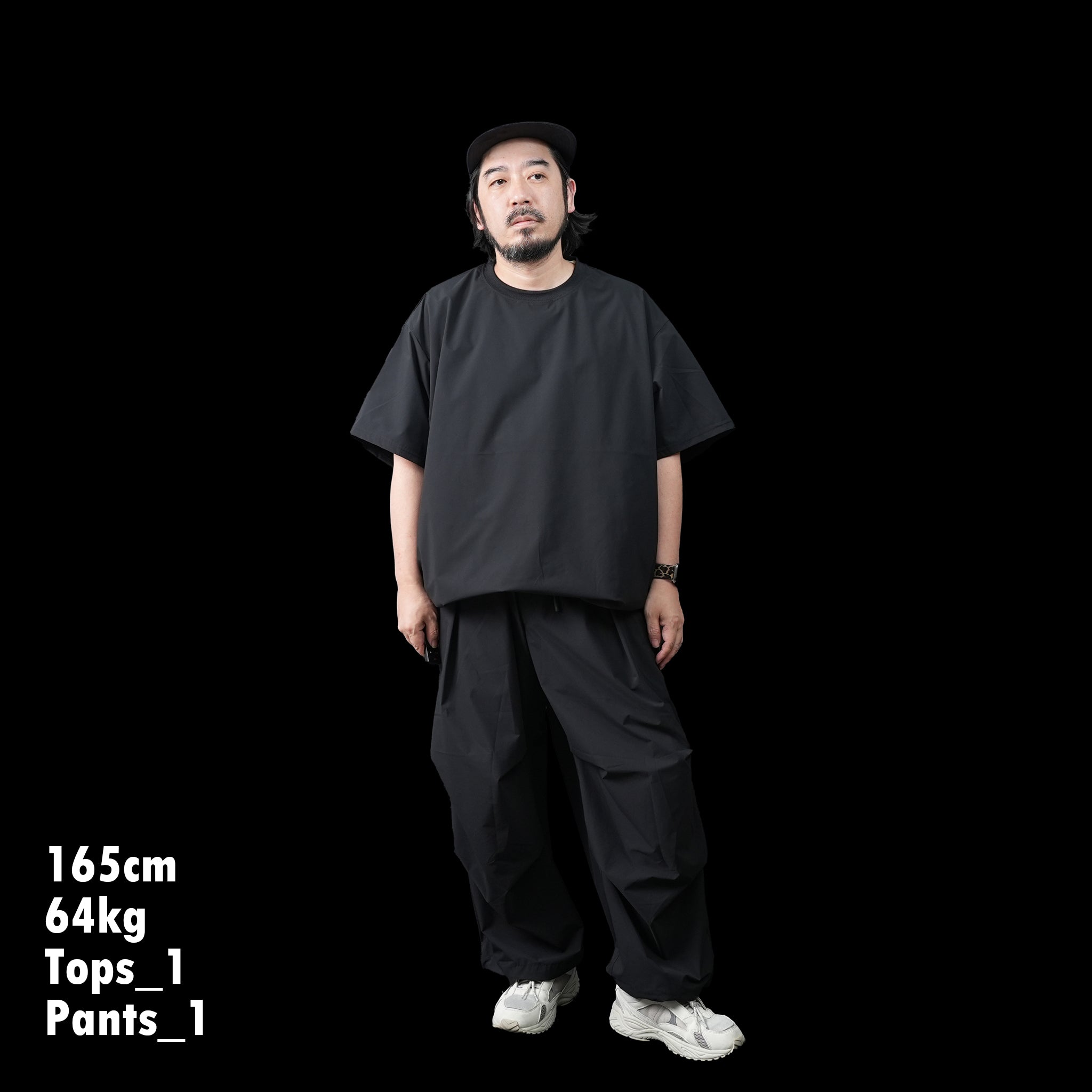 No:UN-016_SS24 | Name:WATER REPELLENT 2W STRETCH SMOCK S/S | Color:Black【UNTRACE_アントレース】