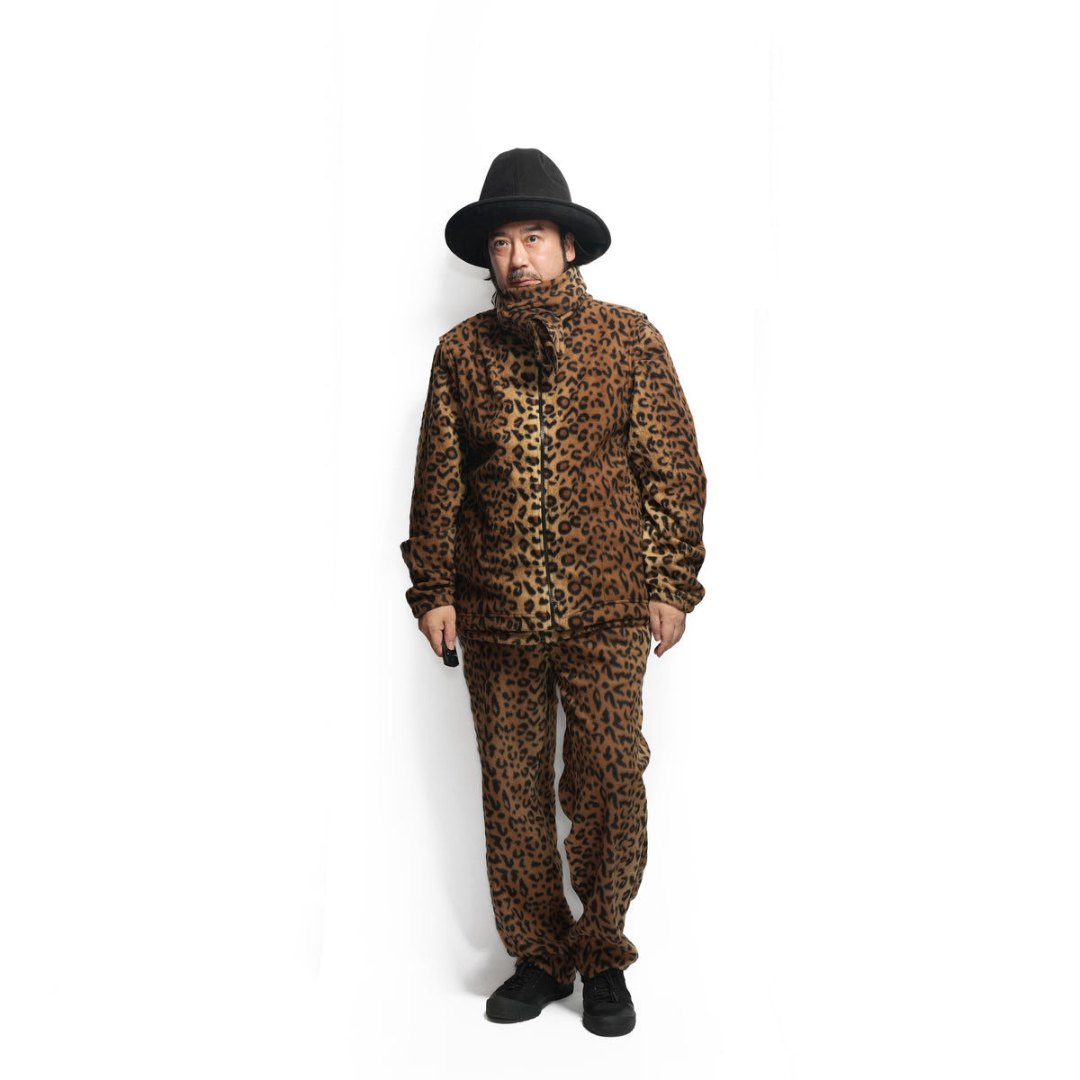 F90P | Fleece Full Pants – Leopard | SPRING MOUNTAIN