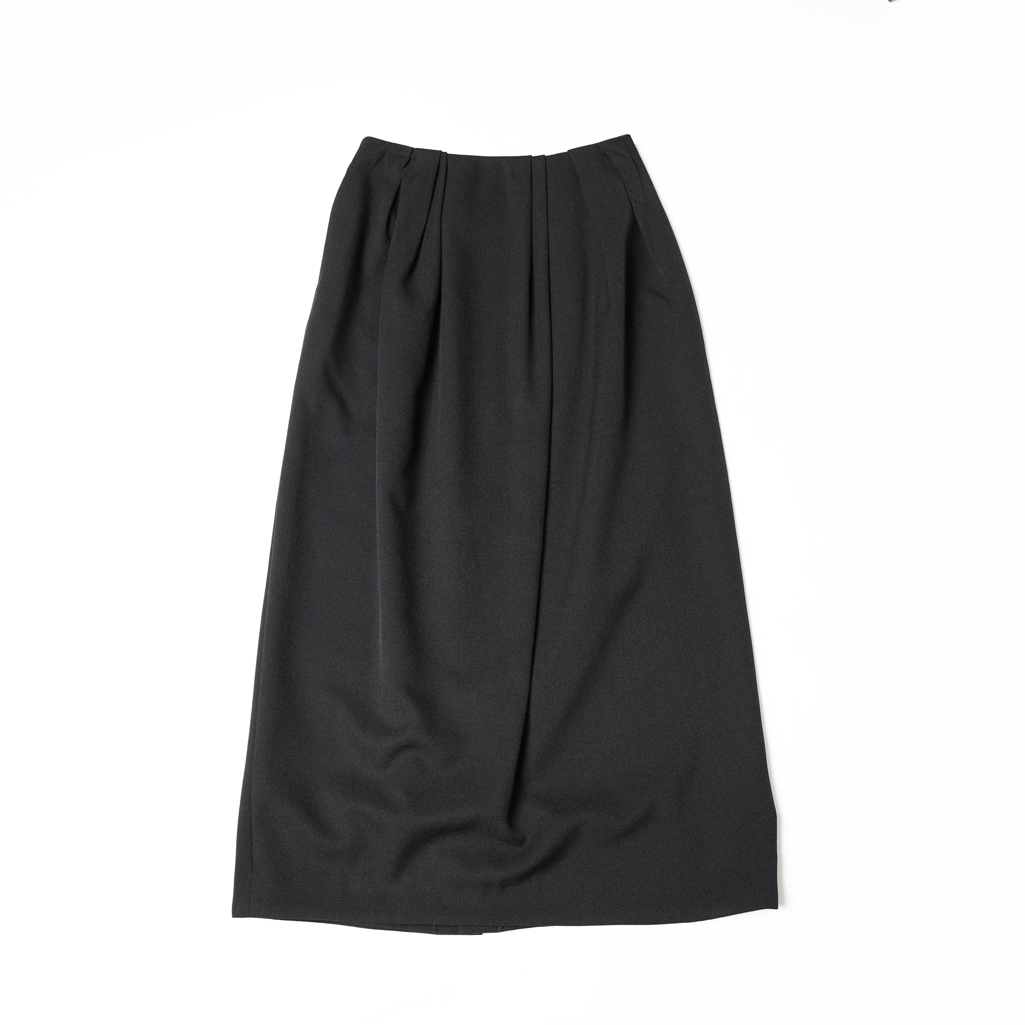 No:WHT23FSK4024 | Name:Random Tack Cocoon Skirt | Color:Black【WHYTO _ホワイト】